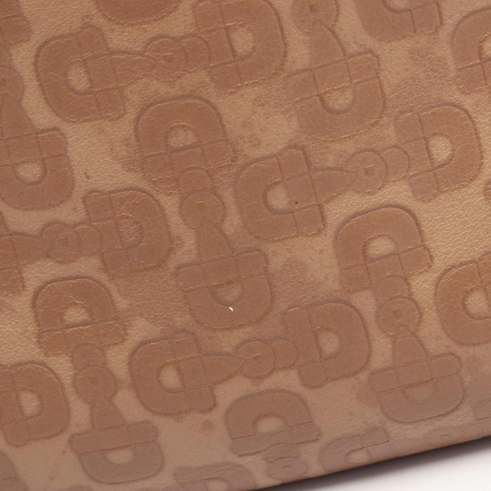 Gucci Brown Leather Handbag Shoulder Bag (Pre-Owned)