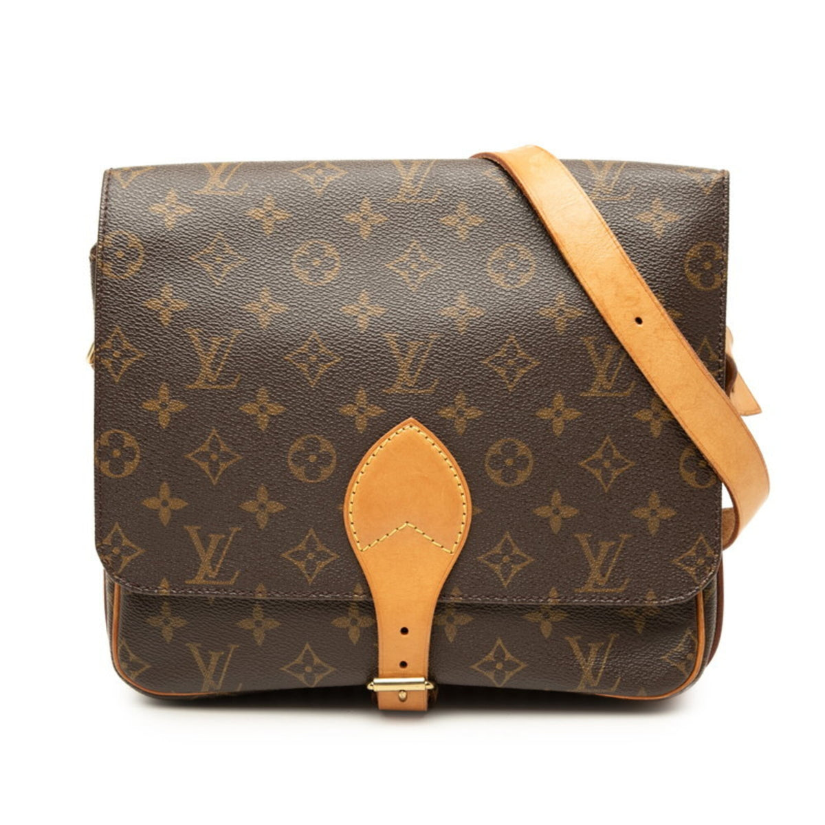 Louis Vuitton Brown Pvc Leather Shoulder Bag (Pre-Owned)