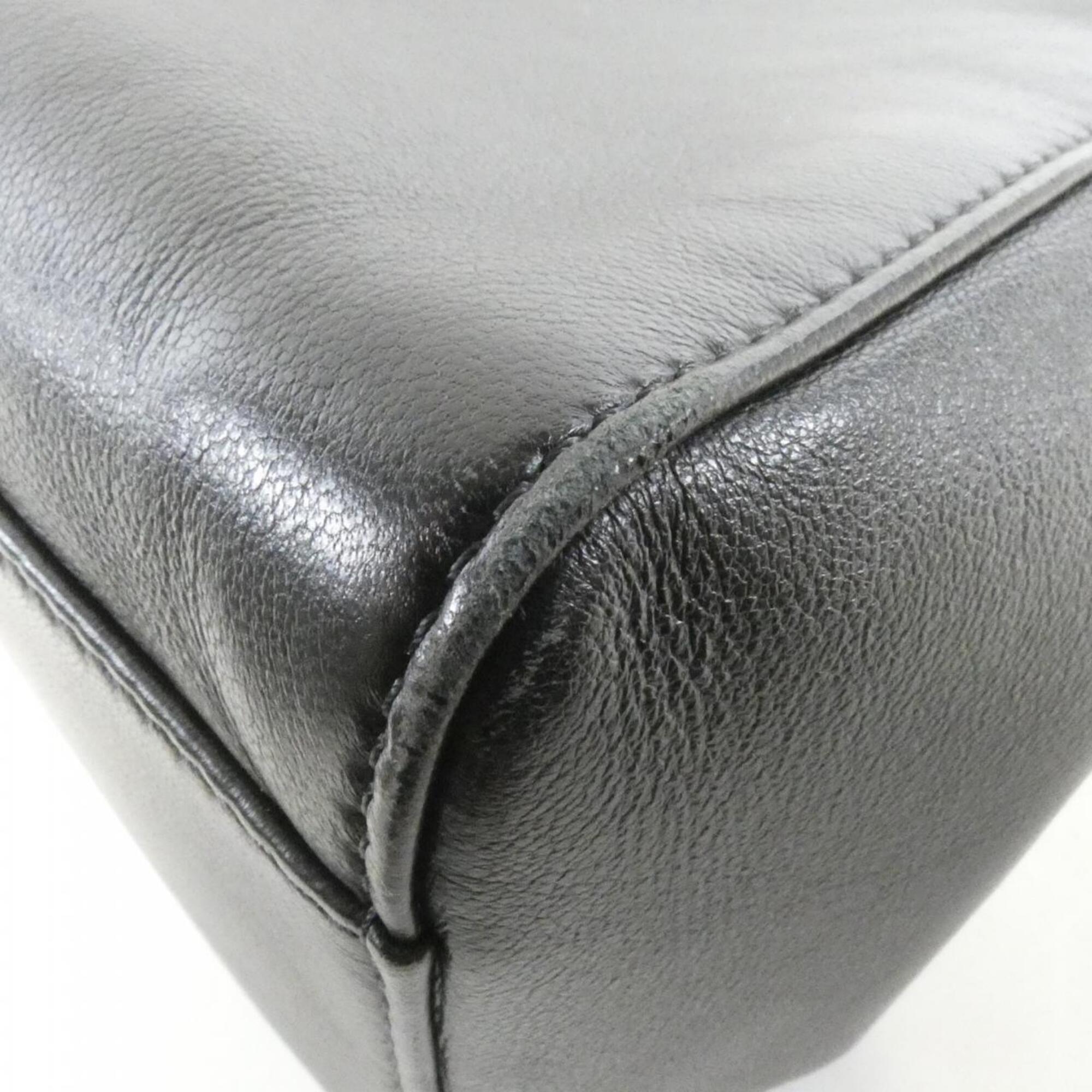 Fendi Black Leather Handbag (Pre-Owned)