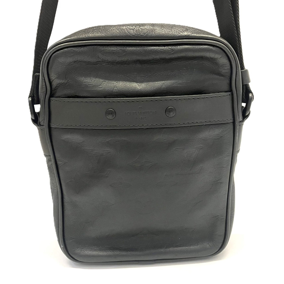 Louis Vuitton Monogram Shadow Black Monogram Shadow Shoulder Bag (Pre-Owned)