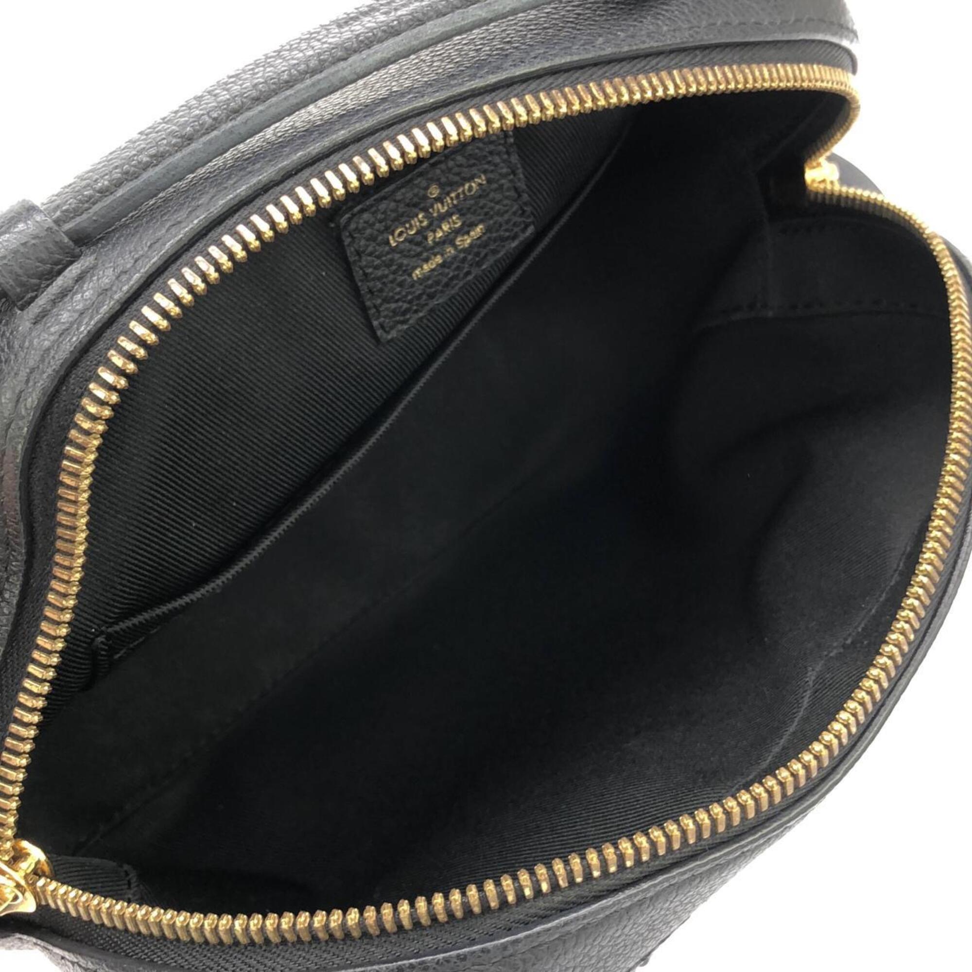 Louis Vuitton Black Leather Shoulder Bag (Pre-Owned)