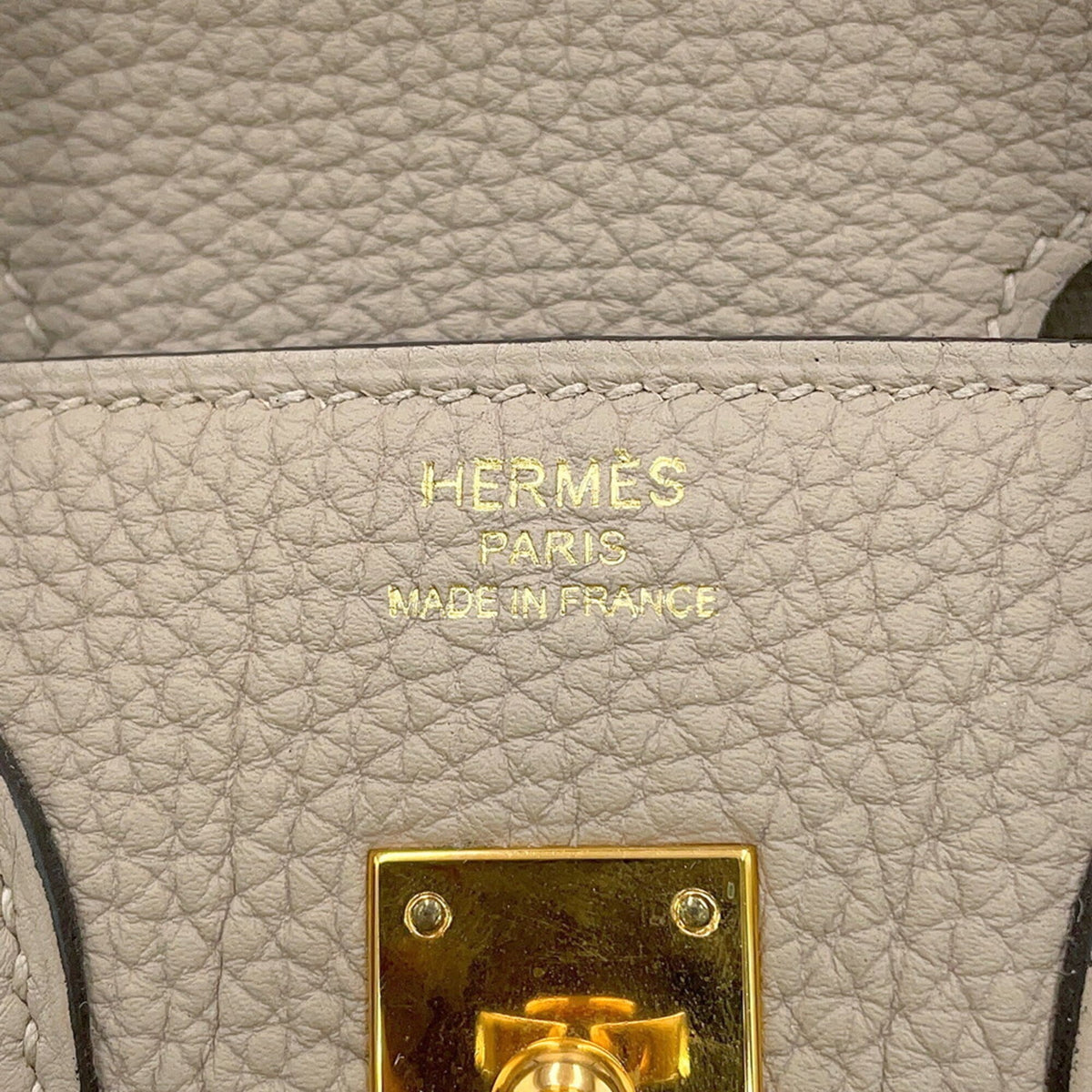 Hermes Birkin Gris Tourterelle Togo Leather Handbag (Pre-Owned)
