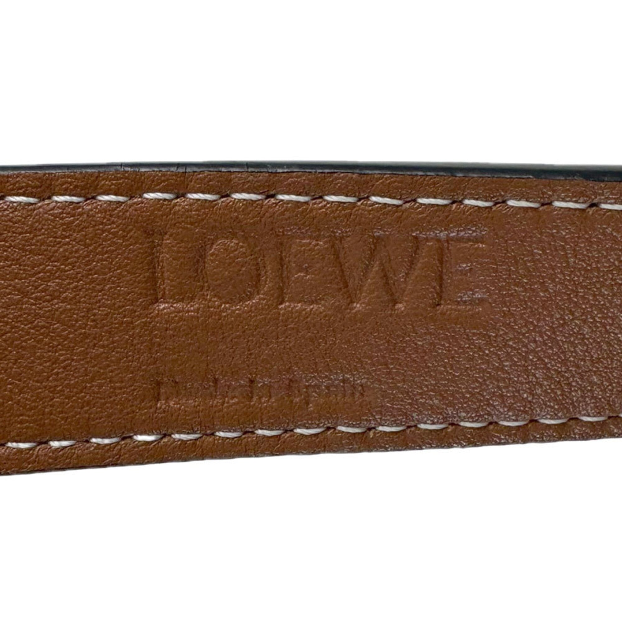 Loewe Brown Raffia Leather Basket Handbag (Pre-Owned)