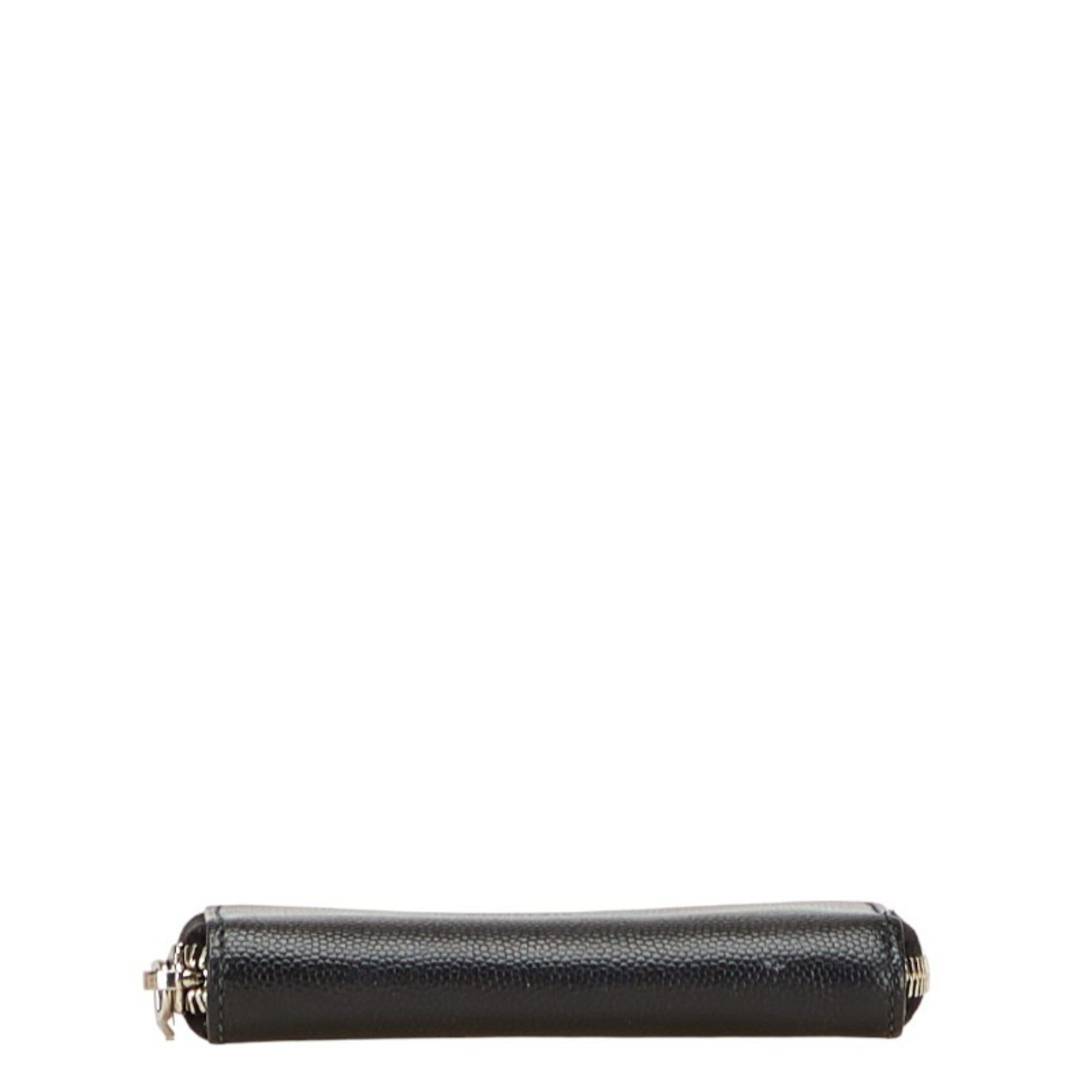 Saint Laurent Black Leather Coin Purse/Coin Case (Pre-Owned)