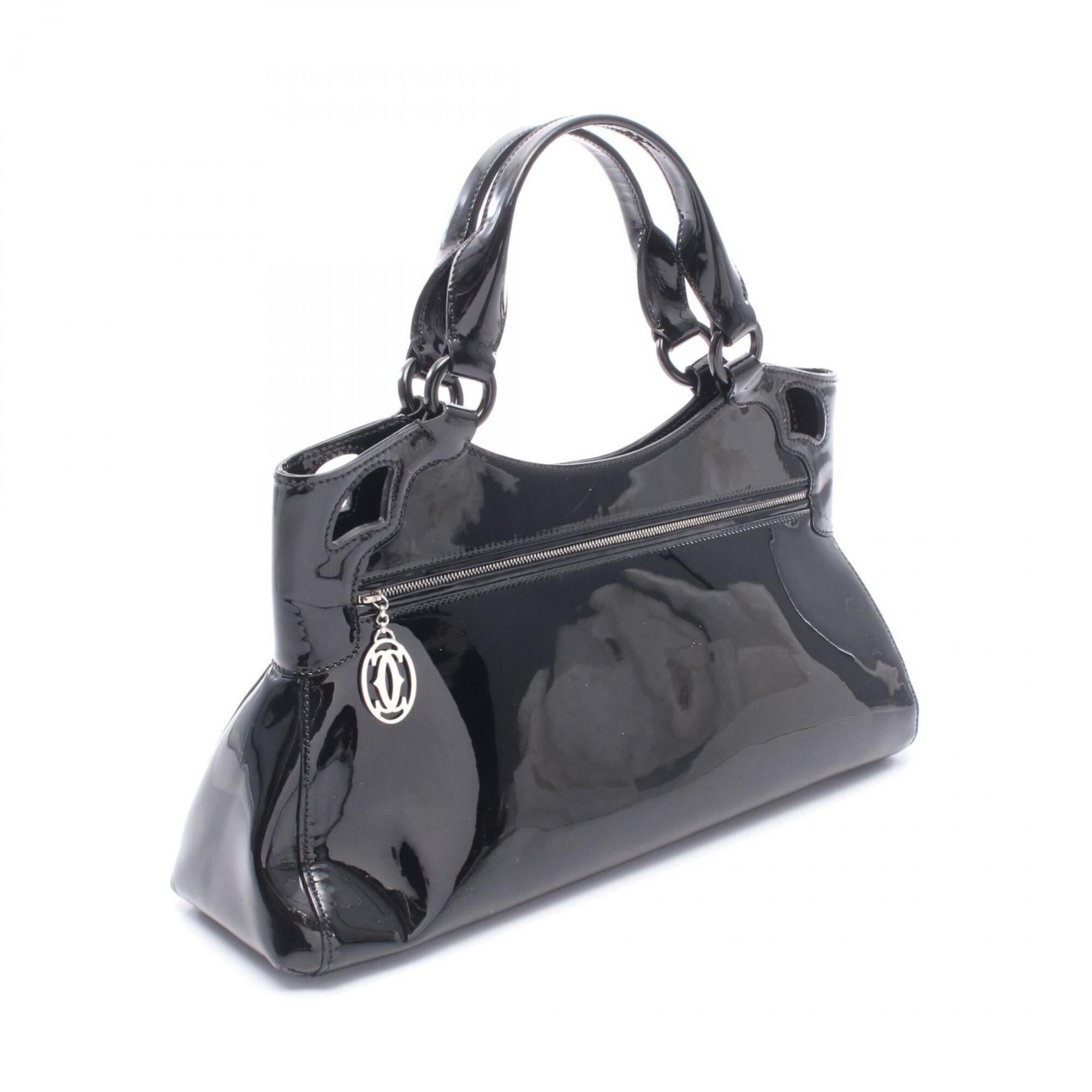 Cartier Black Patent Leather Handbag (Pre-Owned)