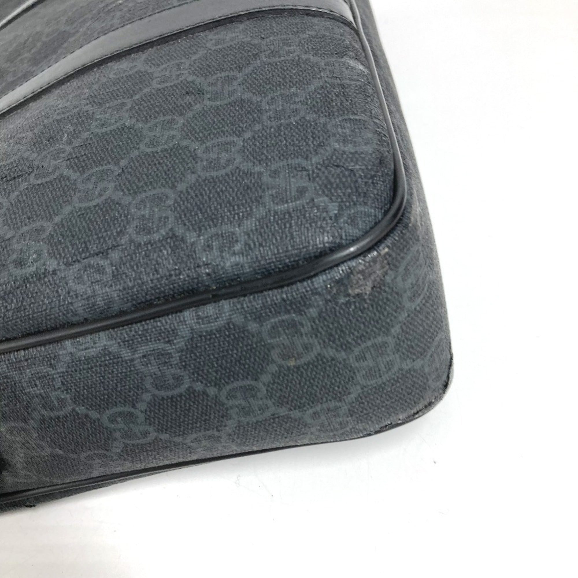 Gucci Black Gg Supreme Briefcase Handbag (Pre-Owned)