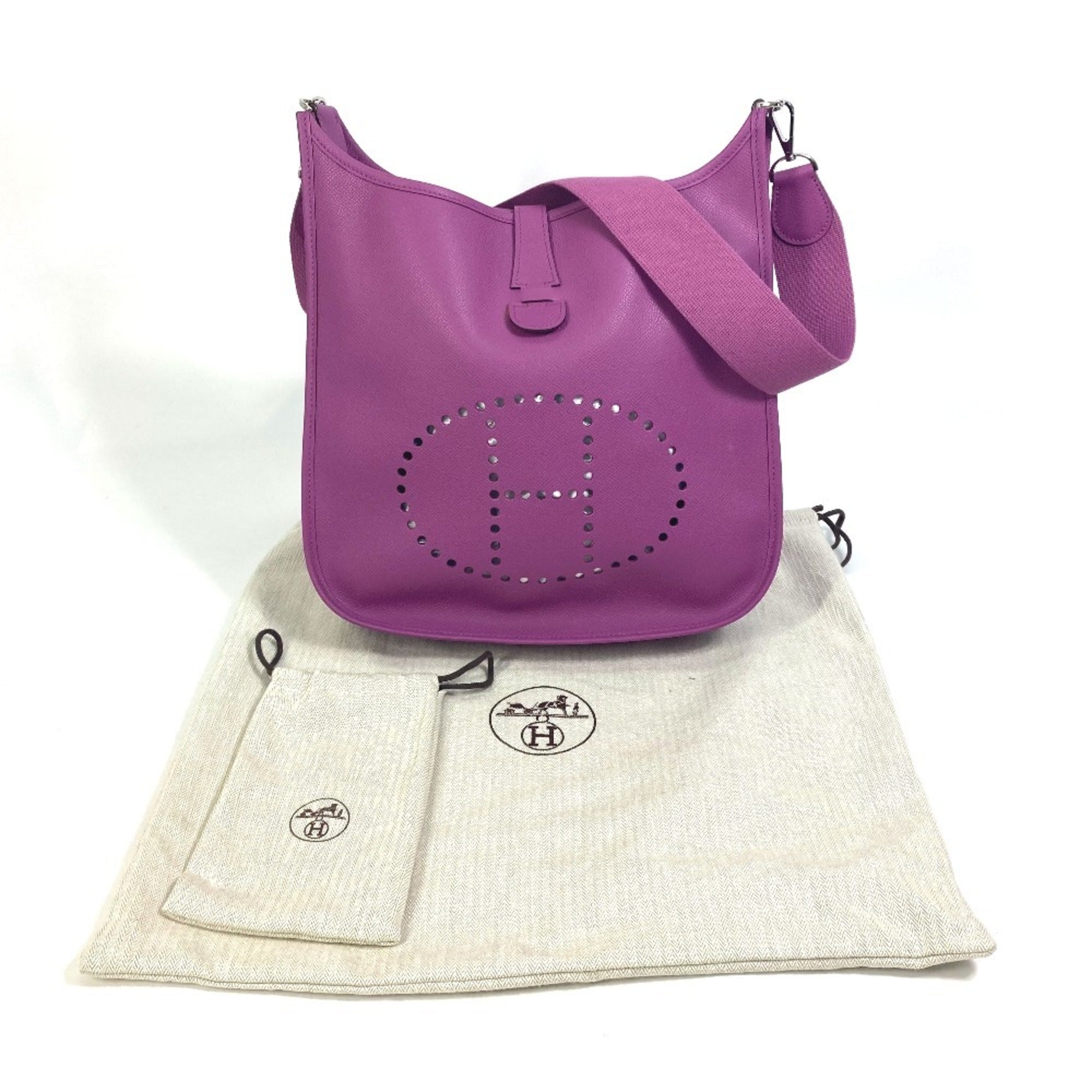 Hermes Cyclamen Purple Epsom Leather Shoulder Bag (Pre-Owned)