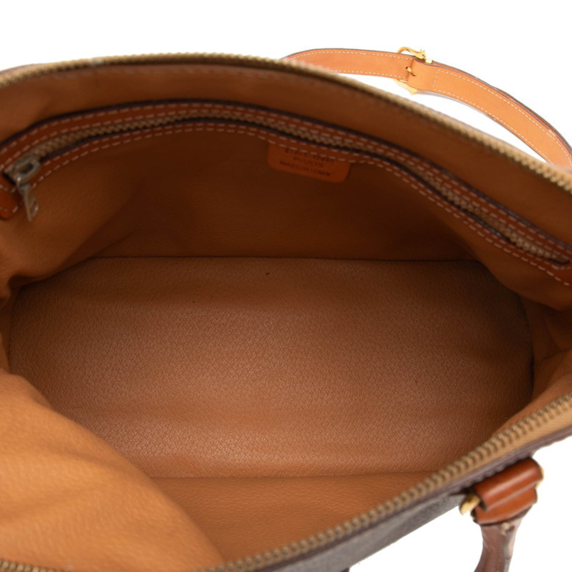 Celine Macadam Brown Pvc Leather Handbag Shoulder Bag (Pre-Owned)
