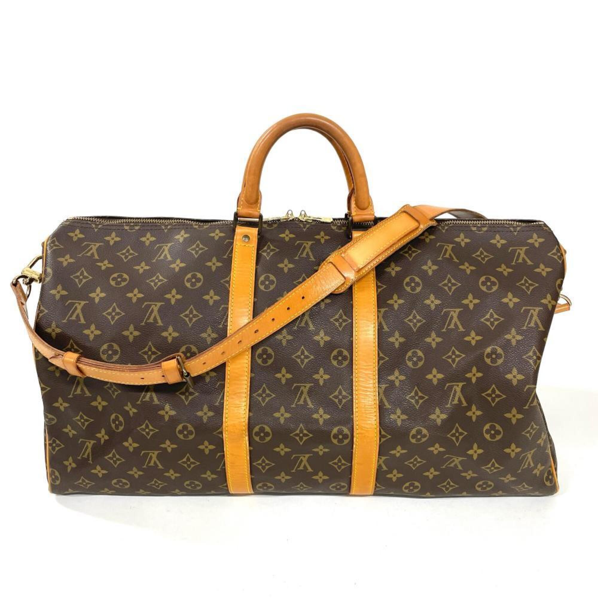 Louis Vuitton Brown Monogram Canvas Boston Bag (Pre-Owned)