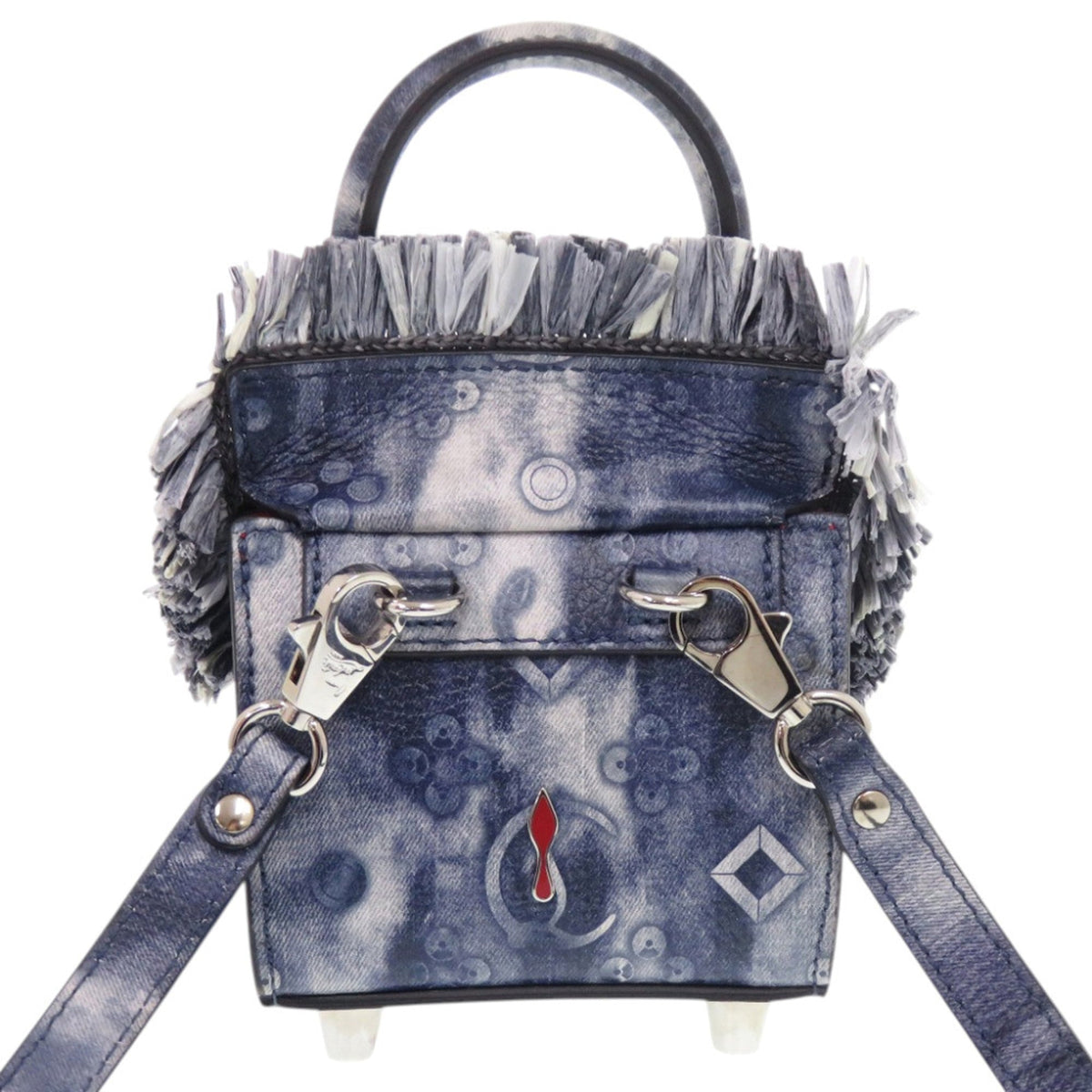 Christian Louboutin Navy Leather Shoulder Bag (Pre-Owned)