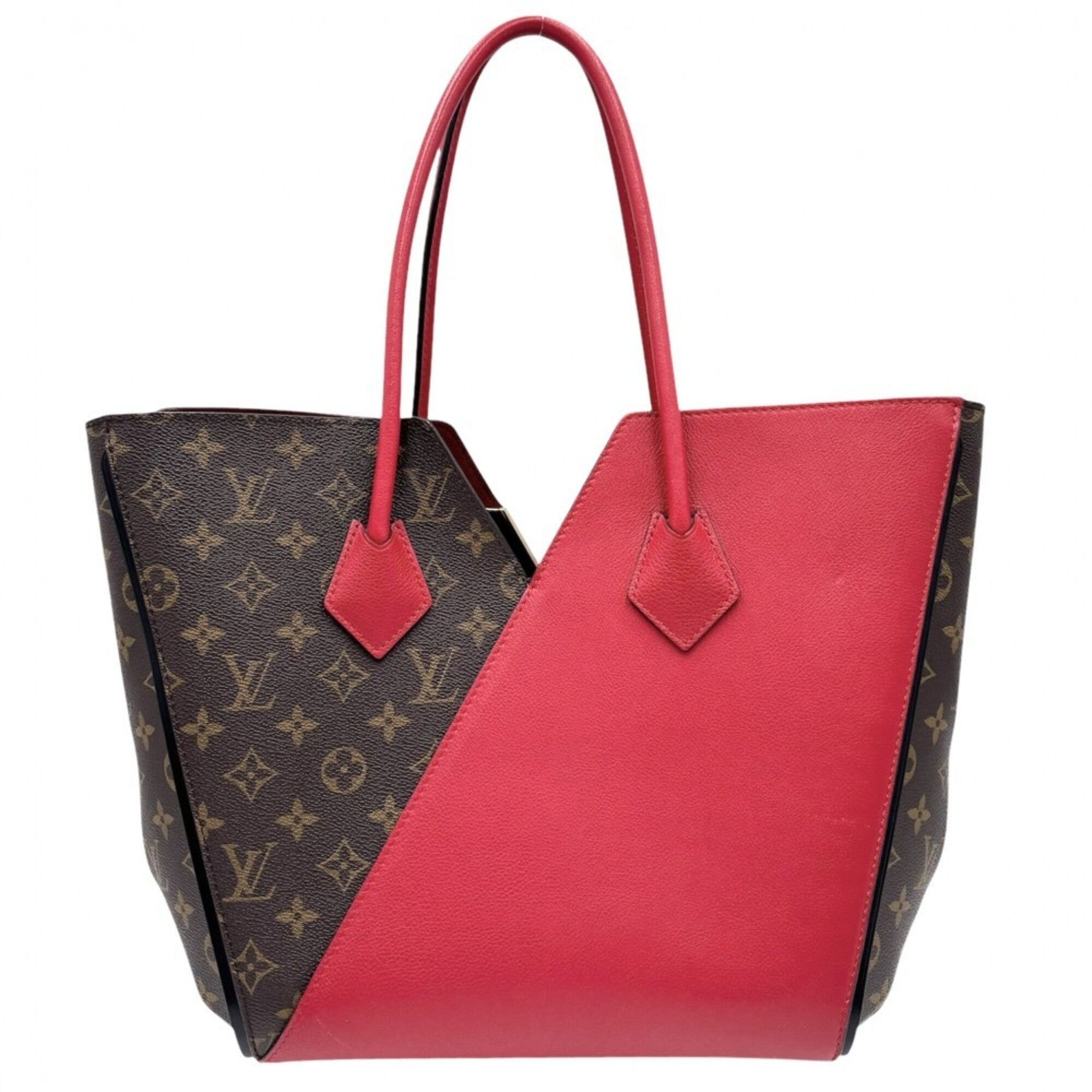 Louis Vuitton Monogram Brown Cerise Monogram Red Color Monogram Handbag Tote Bag (Pre-Owned)