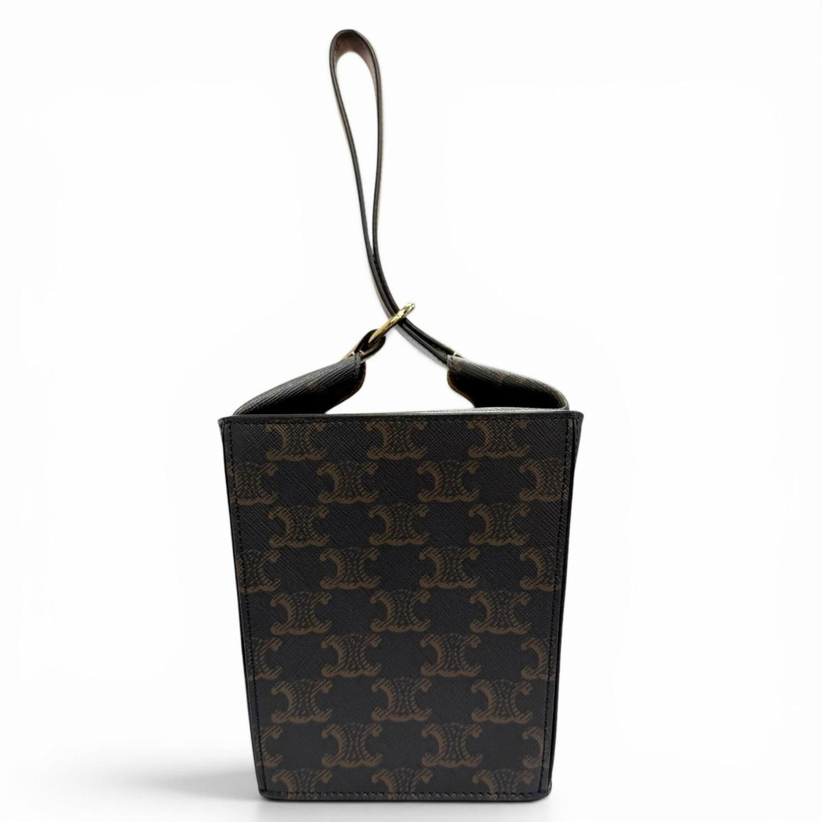 Celine Brown Canvas Handbag (Pre-Owned)