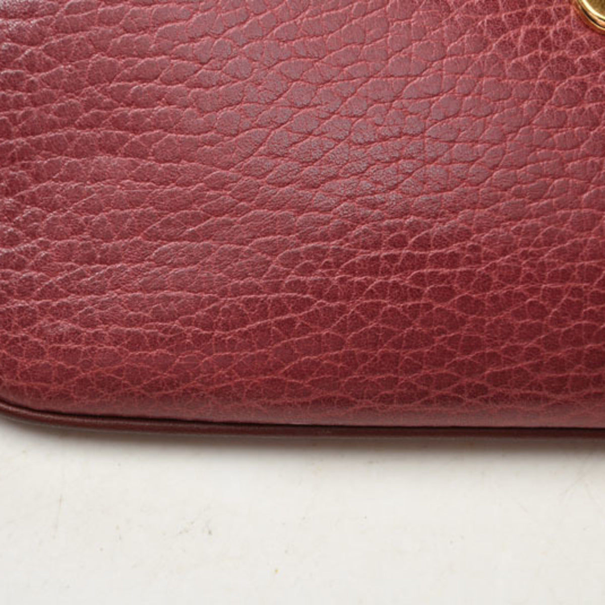 Cartier Must Bordeaux Leather Pouch (Pre-Owned)