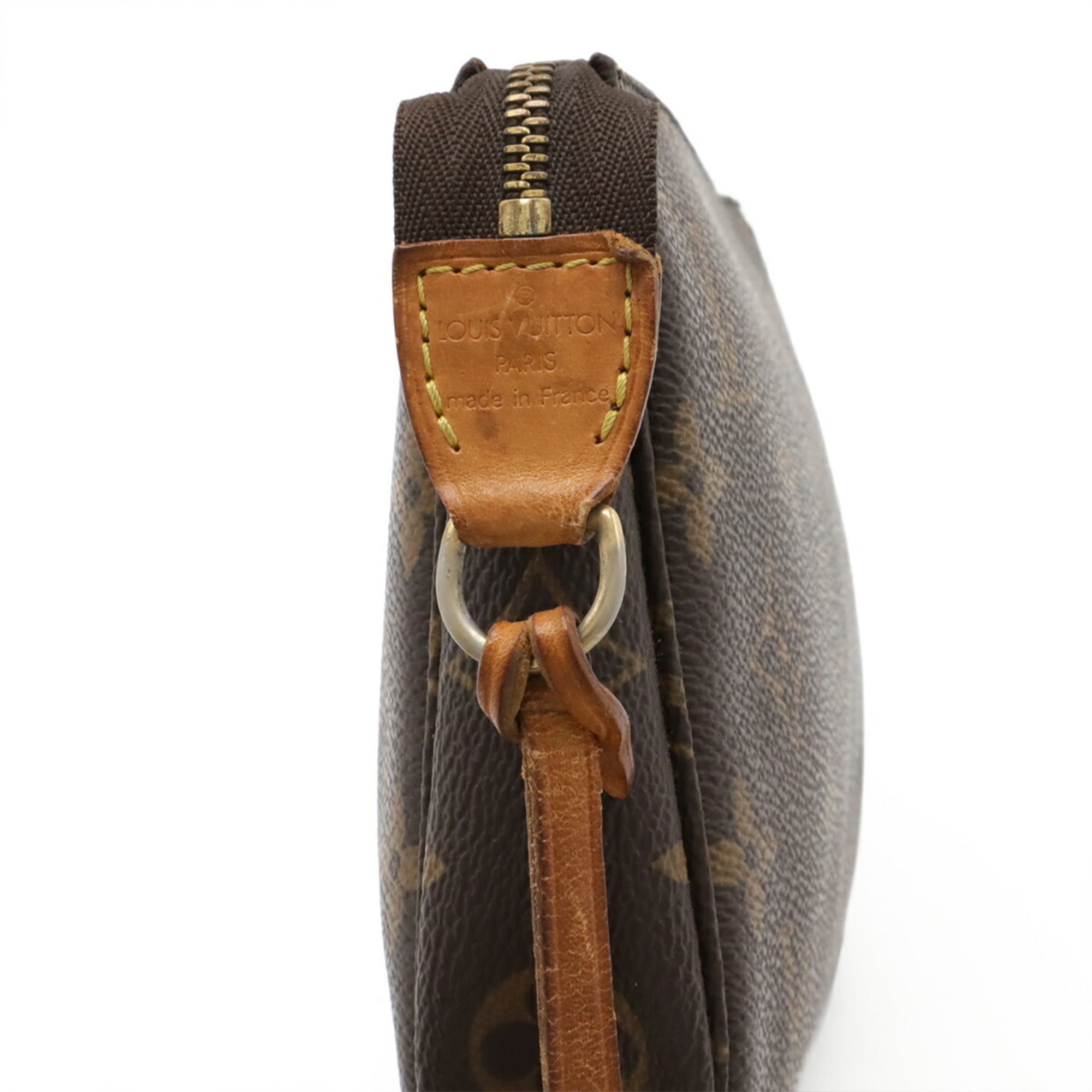 Louis Vuitton Brown Monogram Canvas Pvc Coated Canvas Handbag Pochette Pouch (Pre-Owned)