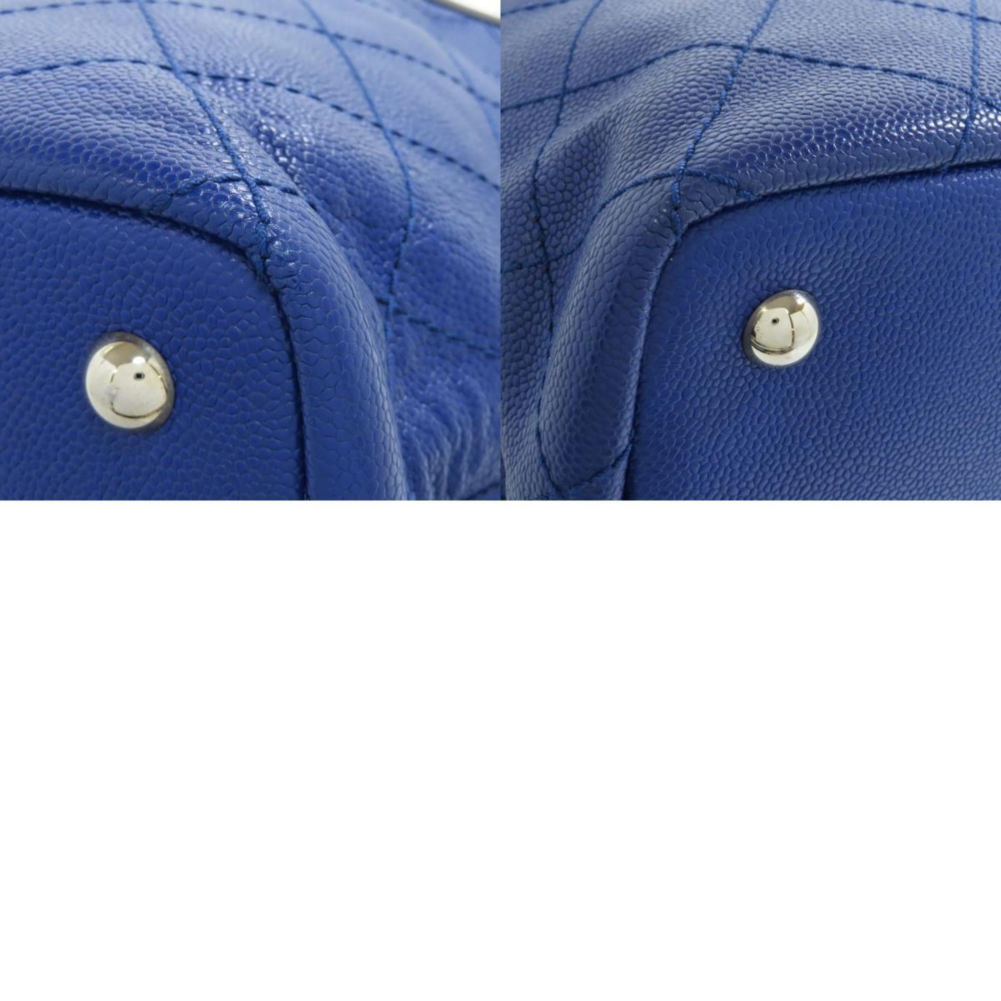 Chanel Blue Caviar Leather Tote Bag (Pre-Owned)