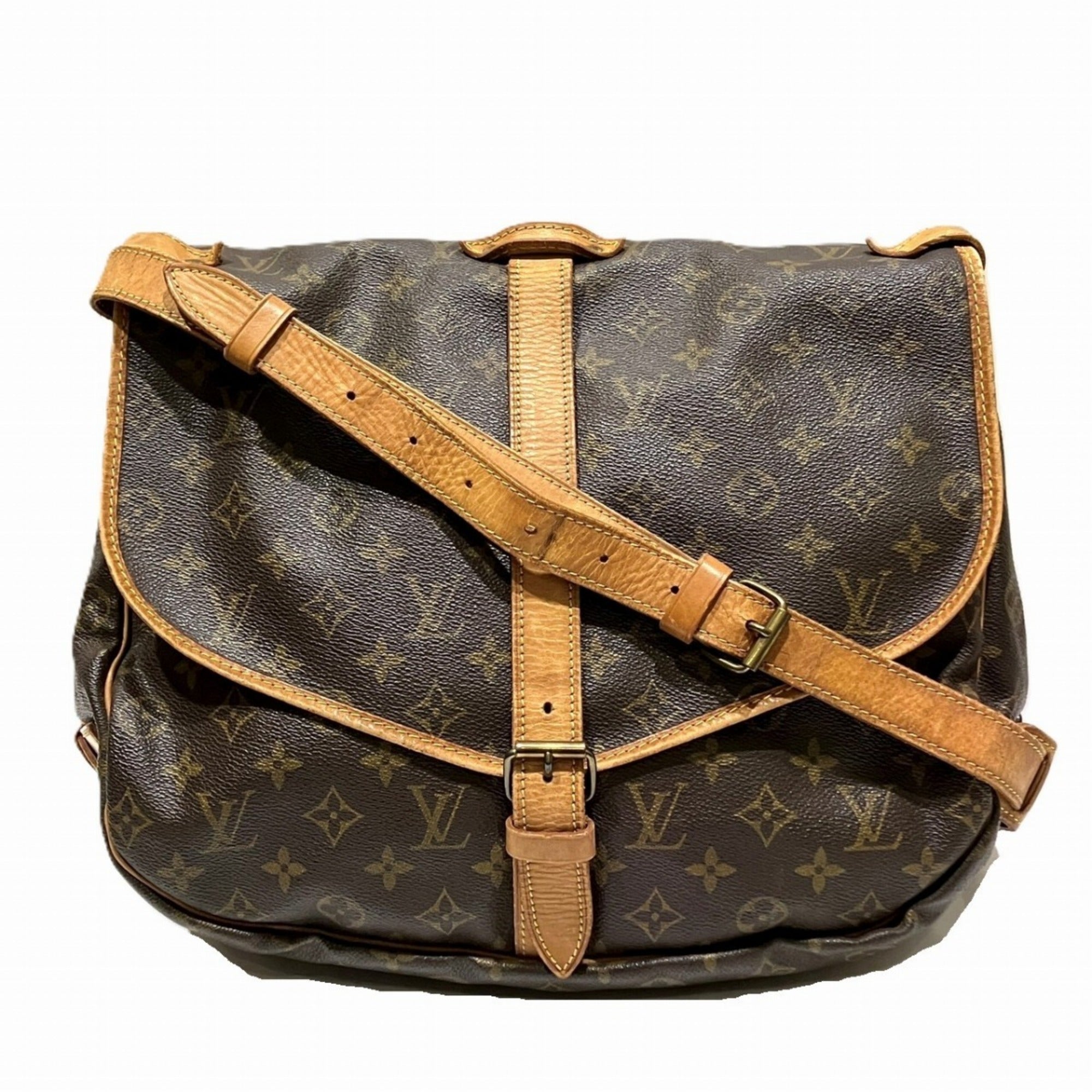 Louis Vuitton Brown Monogram Shoulder Bag (Pre-Owned)