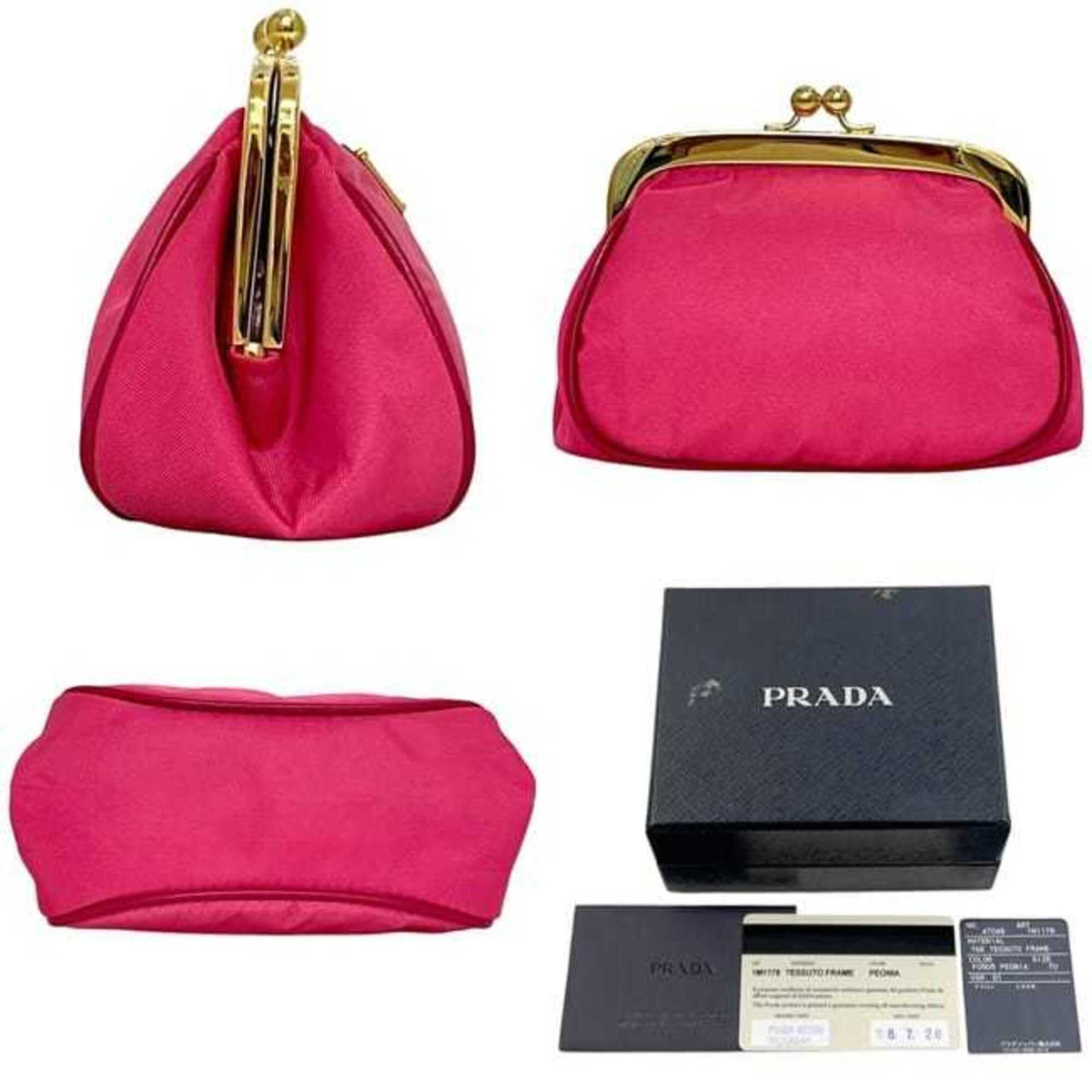 Prada Pink Nylon Coin Purse/Coin Case (Pre-Owned)