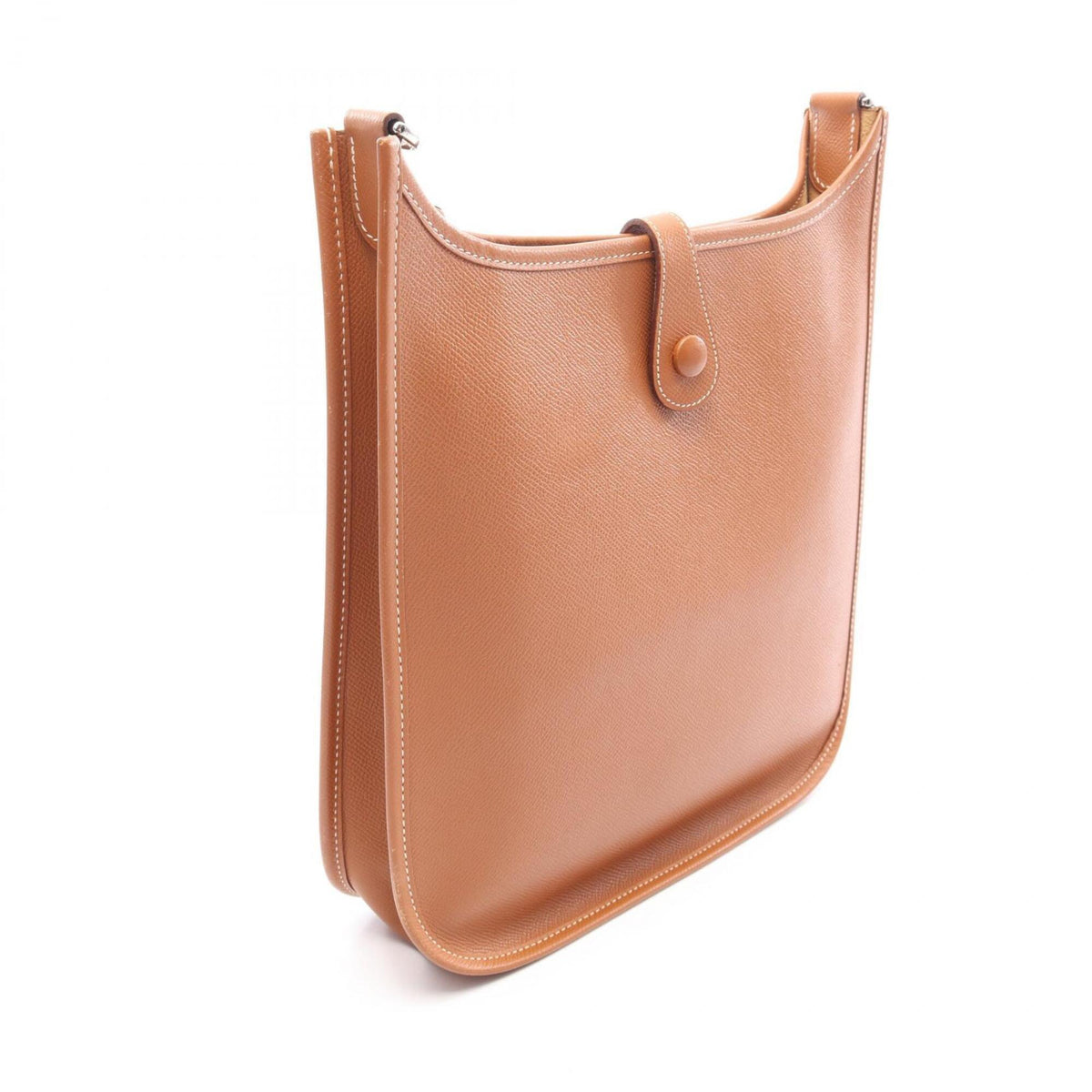 Hermes Brown Epsom Leather Handbag Shoulder Bag (Pre-Owned)