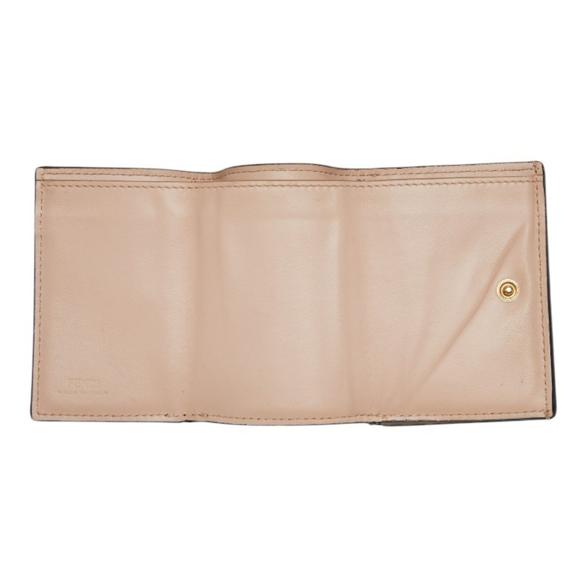 Fendi Pink Leather Wallet (Tri-Fold) (Pre-Owned)