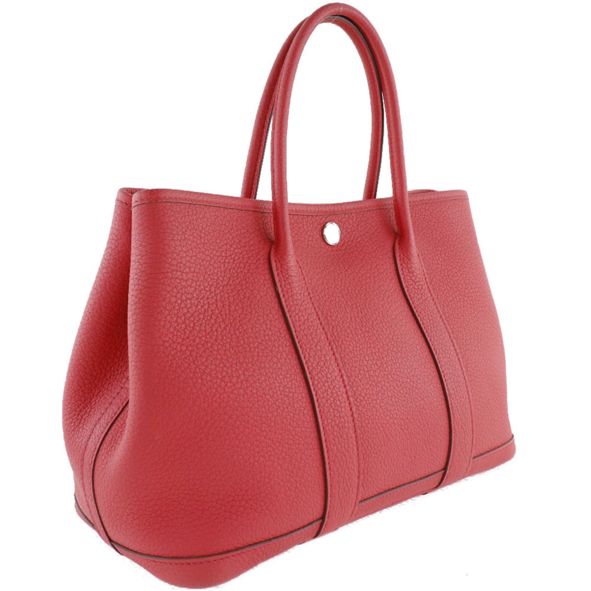 Hermes Garden Bougainvillier Pink Negonda Leather Handbag (Pre-Owned)