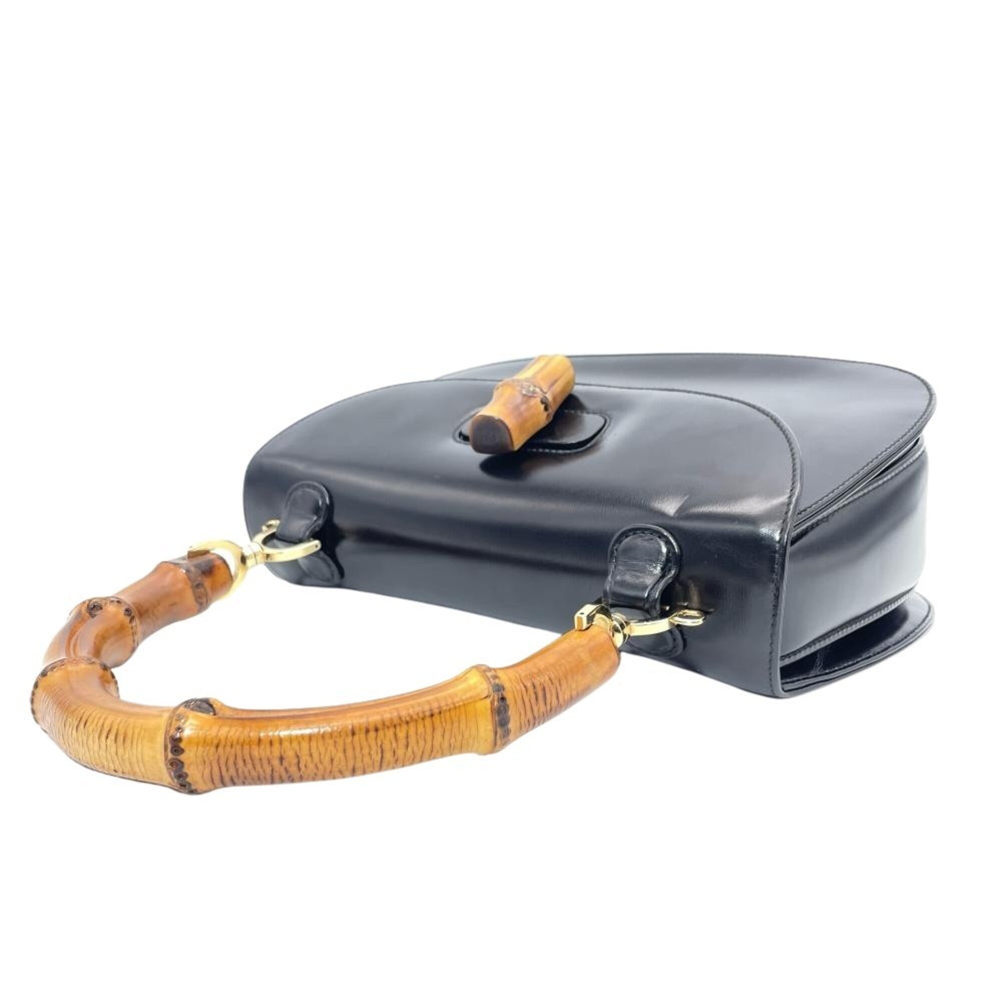 Gucci Black Leather Handbag (Pre-Owned)