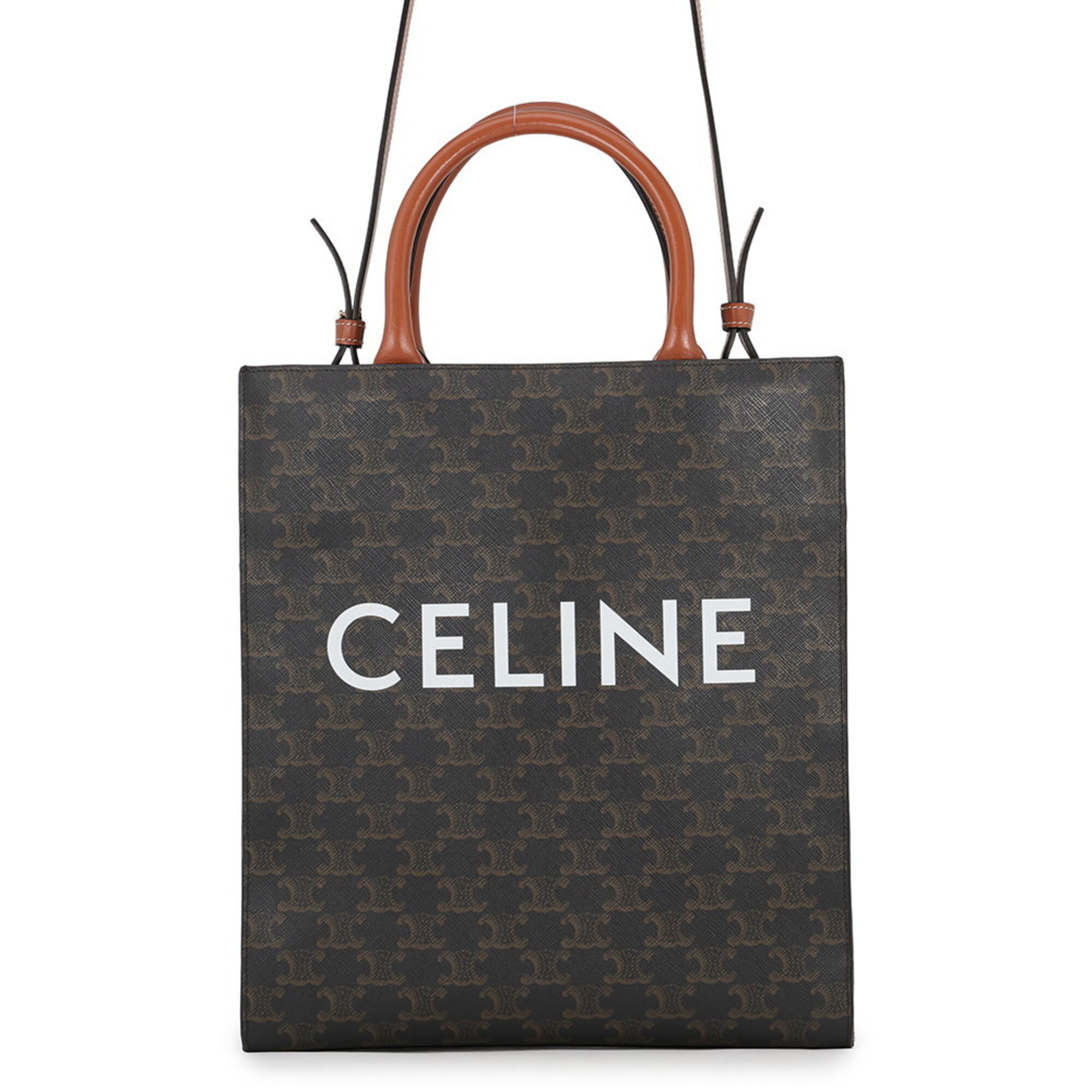 Celine Gold Pvc Leather Handbag Shoulder Bag (Pre-Owned)