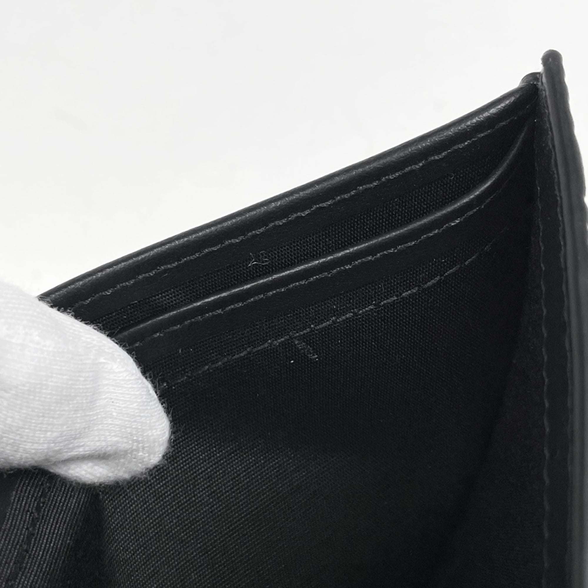 Christian Dior Black Leather Wallet (Bi-Fold) (Pre-Owned)