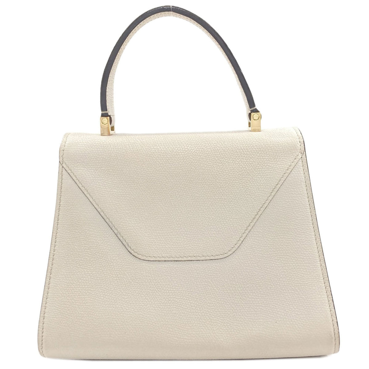Valextra Light Gray Leather Handbag (Pre-Owned)