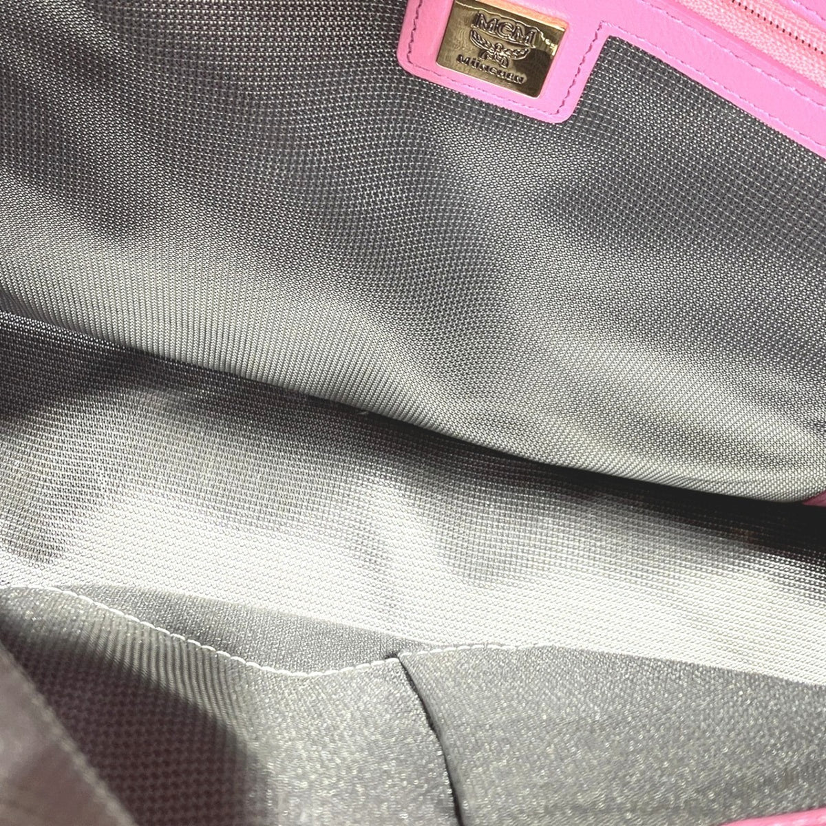 Mcm Pink Leather Backpack (Pre-Owned)