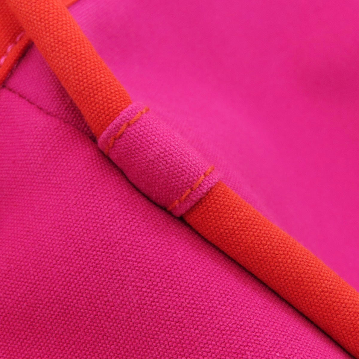 Hermes Pink Canvas Tote Bag (Pre-Owned)