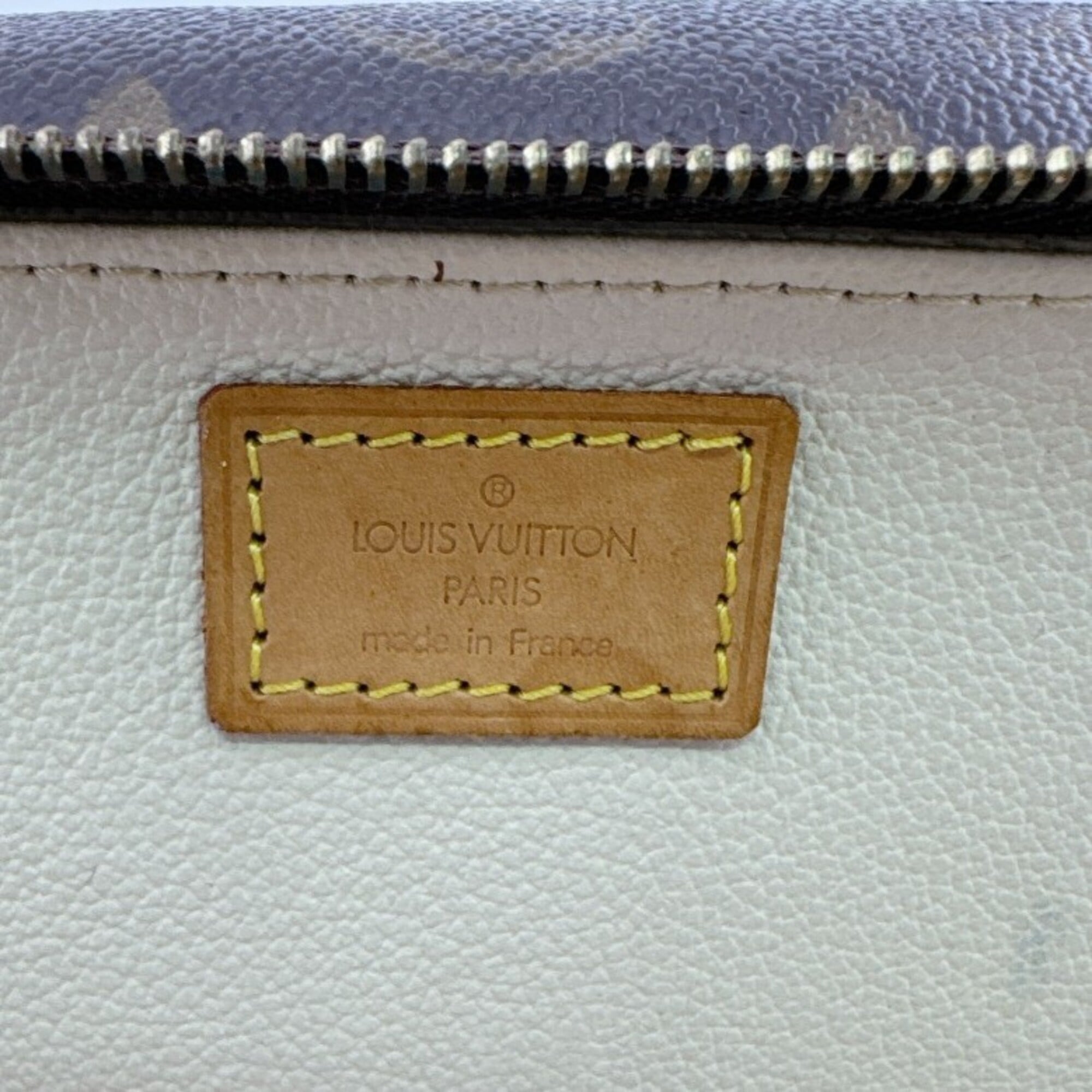 Louis Vuitton Monogram Brown Leather Pouch (Pre-Owned)