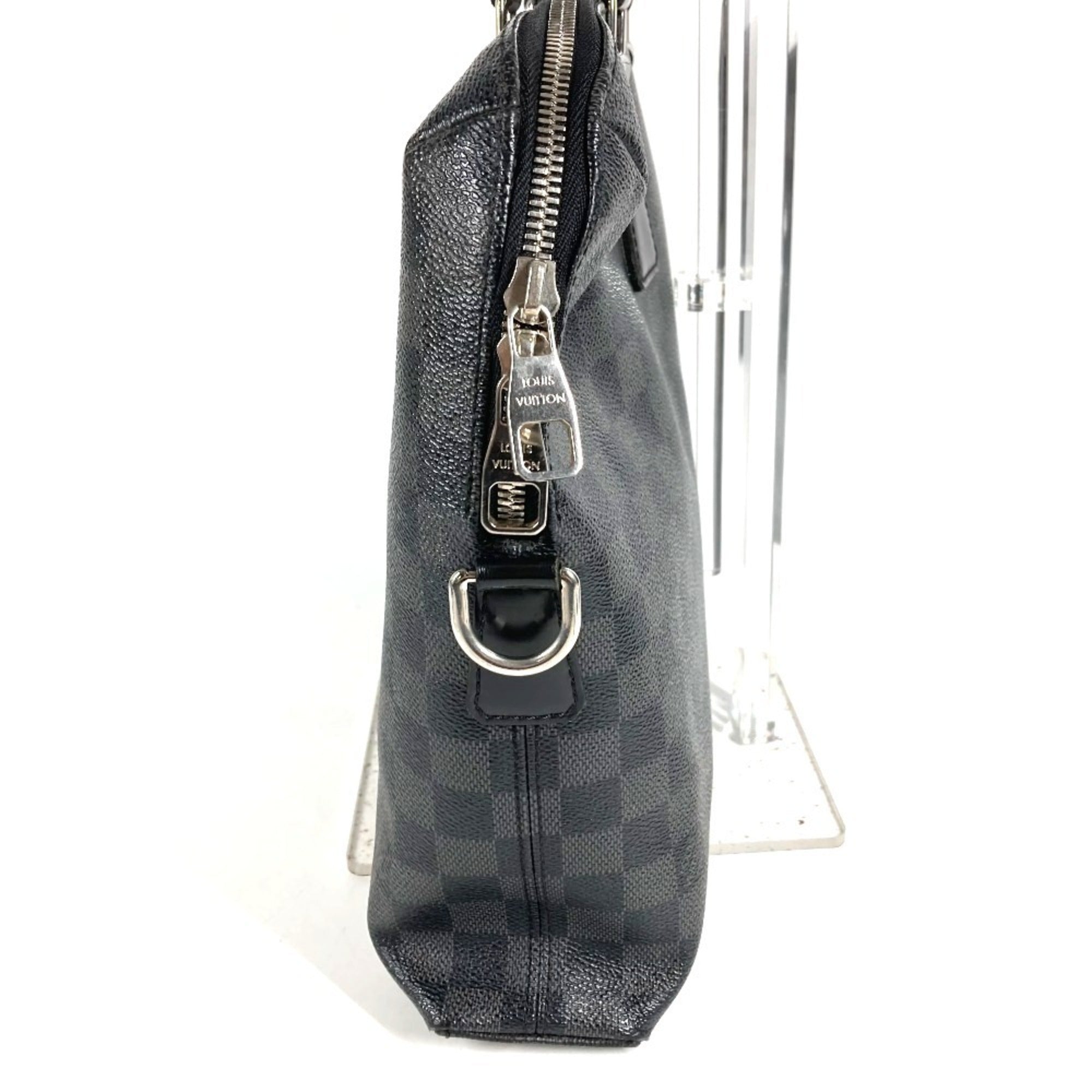 Louis Vuitton Black Damier Graphite Briefcase Handbag (Pre-Owned)