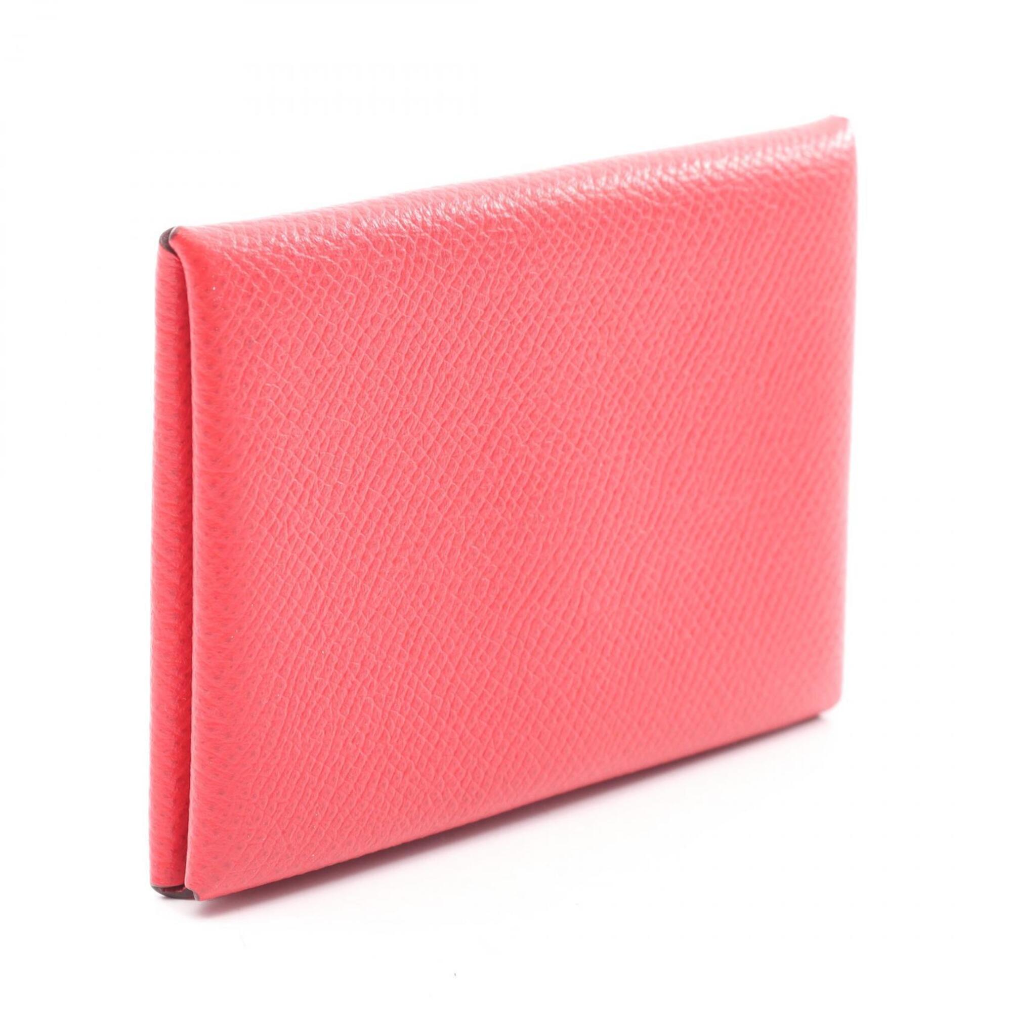 Hermes Red Color Rouge Casaque Epsom Leather Coin Purse/Coin Case (Pre-Owned)