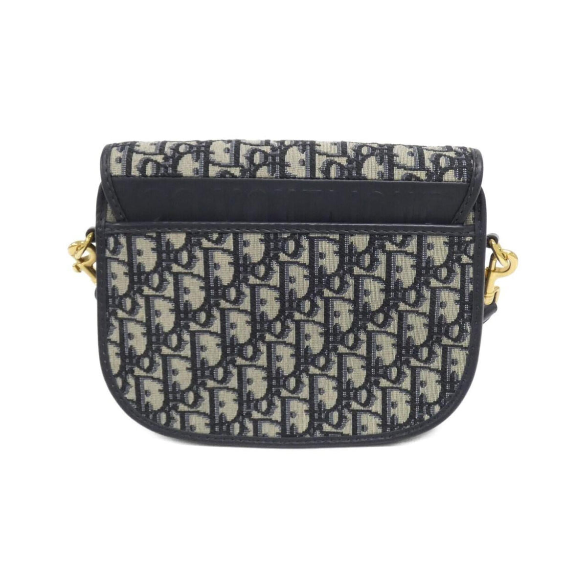 Christian Dior Blue Canvas Leather Shoulder Bag (Pre-Owned)
