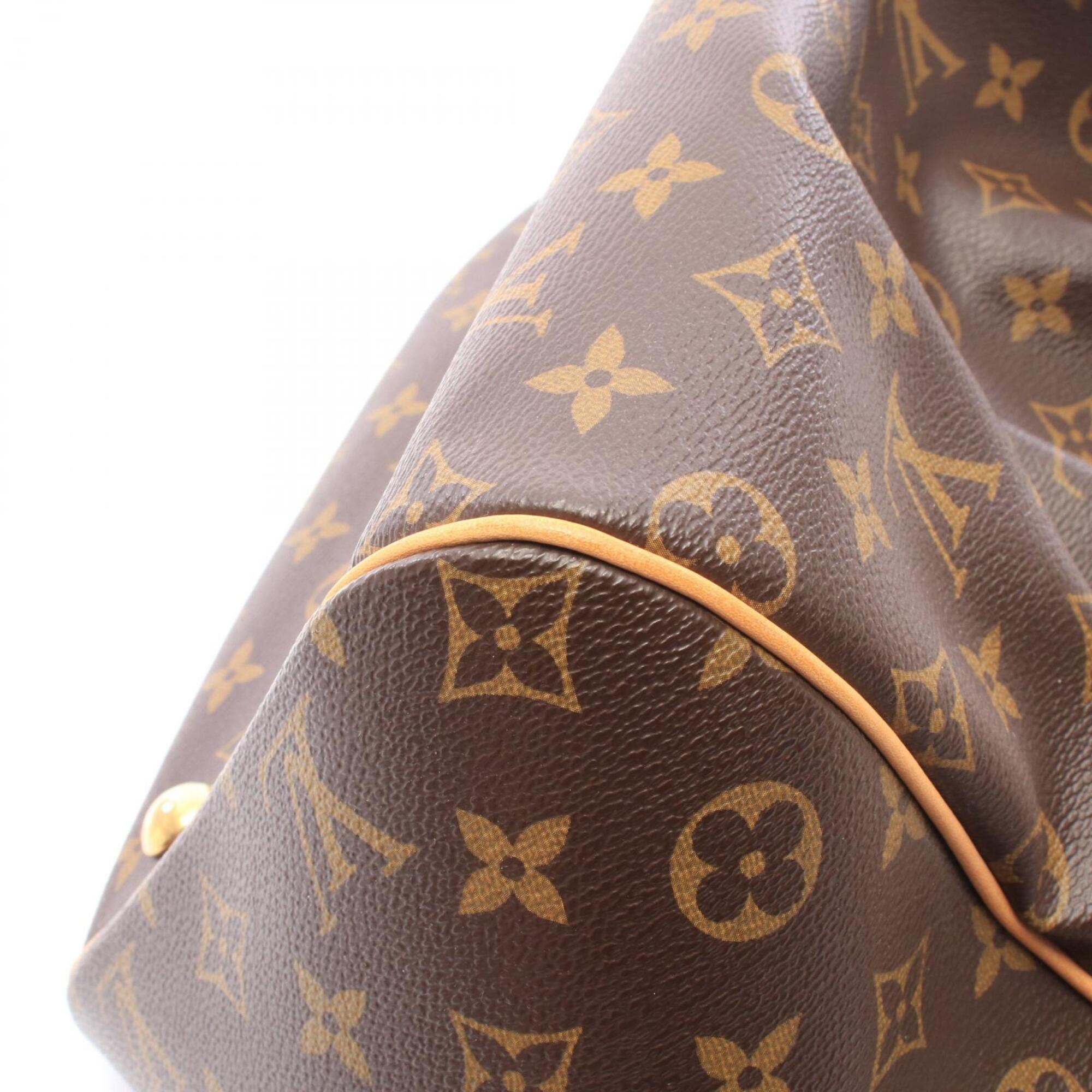Louis Vuitton Brown Coated Canvas Leather Handbag (Pre-Owned)