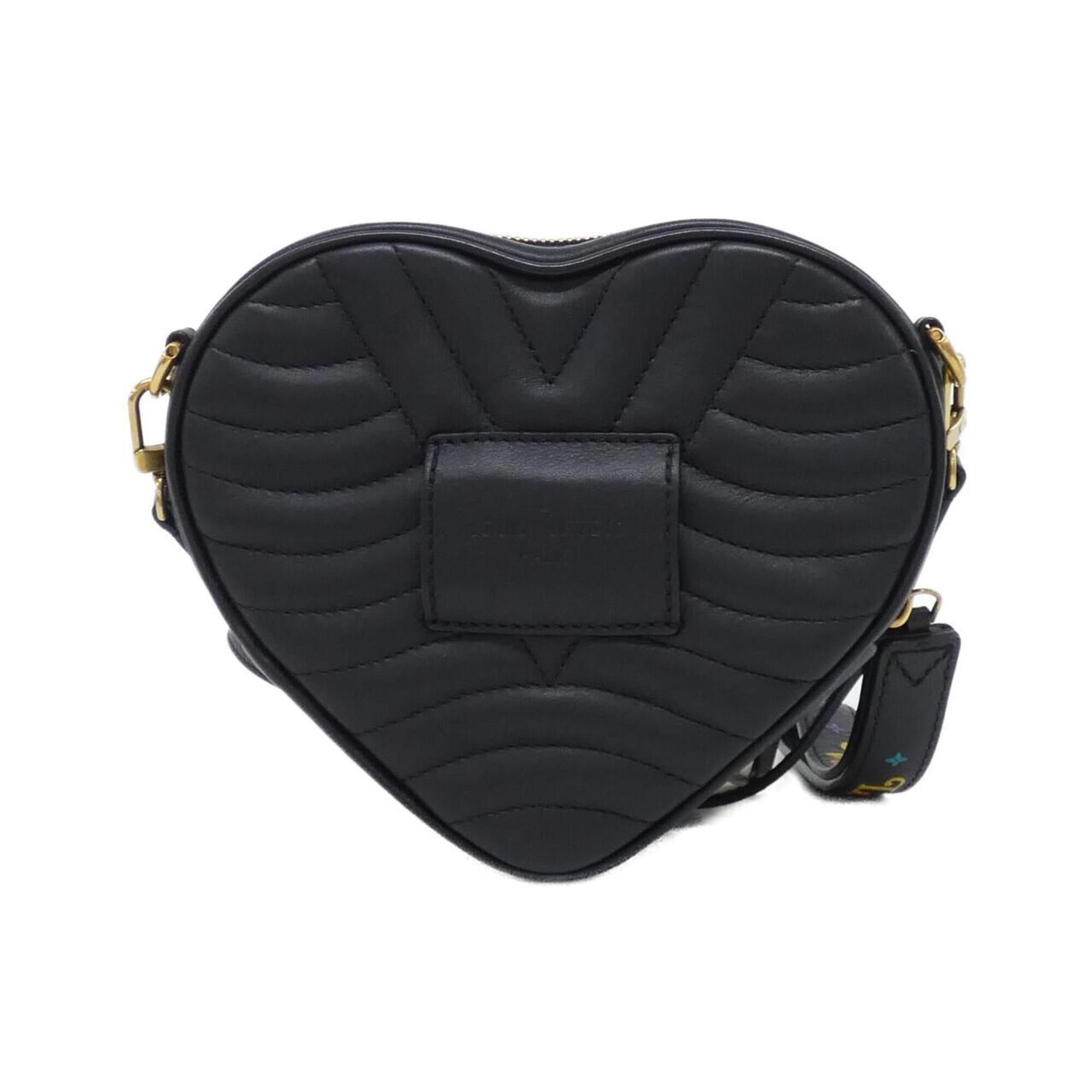 Louis Vuitton Black Leather Shoulder Bag (Pre-Owned)