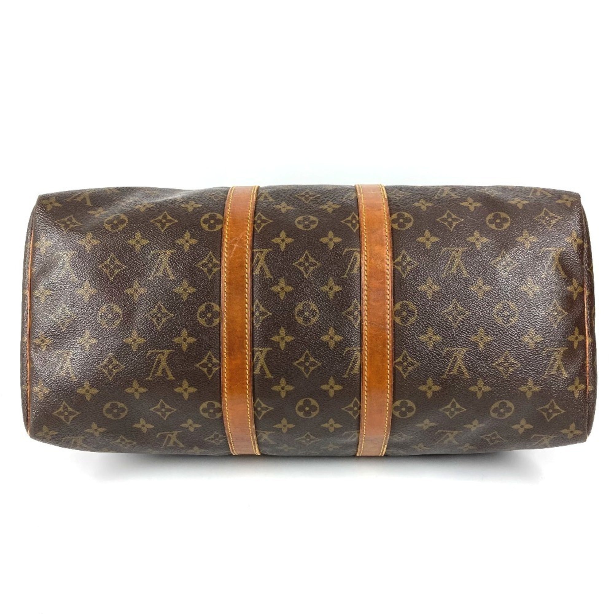 Louis Vuitton Brown Galle Monogram Monogram Boston Bag Handbag (Pre-Owned)