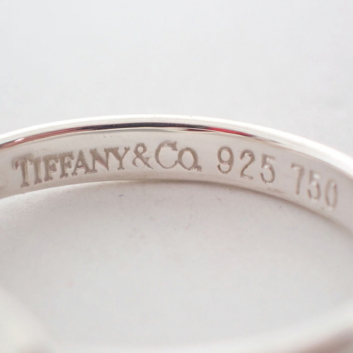 Tiffany Yellow Gold (18K) Sterling Silver 925 Band Ring (Pre-Owned)