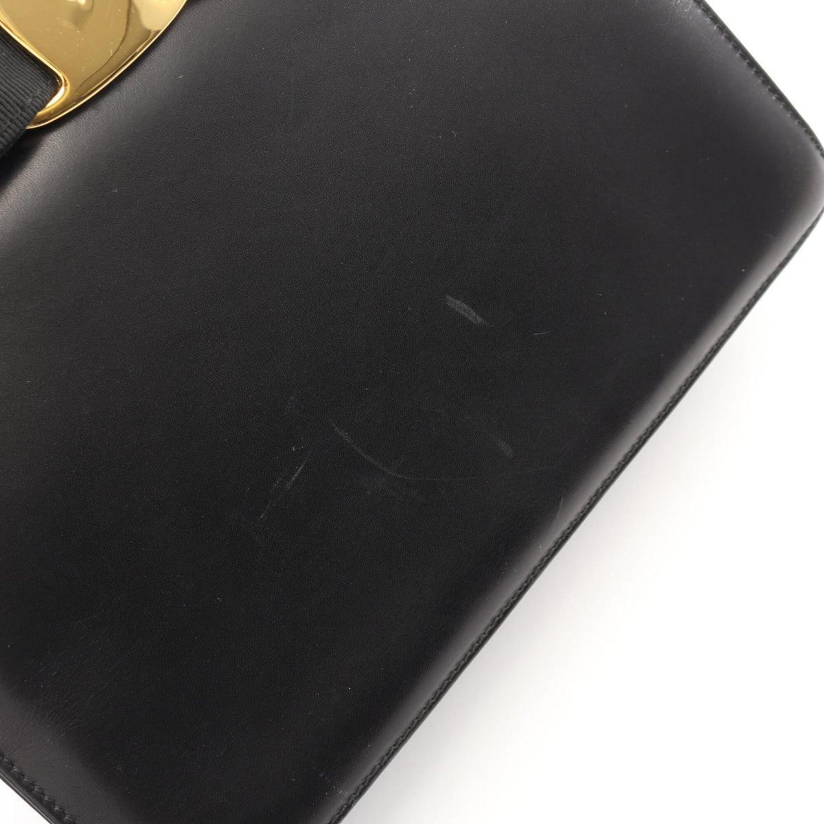Salvatore Ferragamo Black Leather Handbag (Pre-Owned)