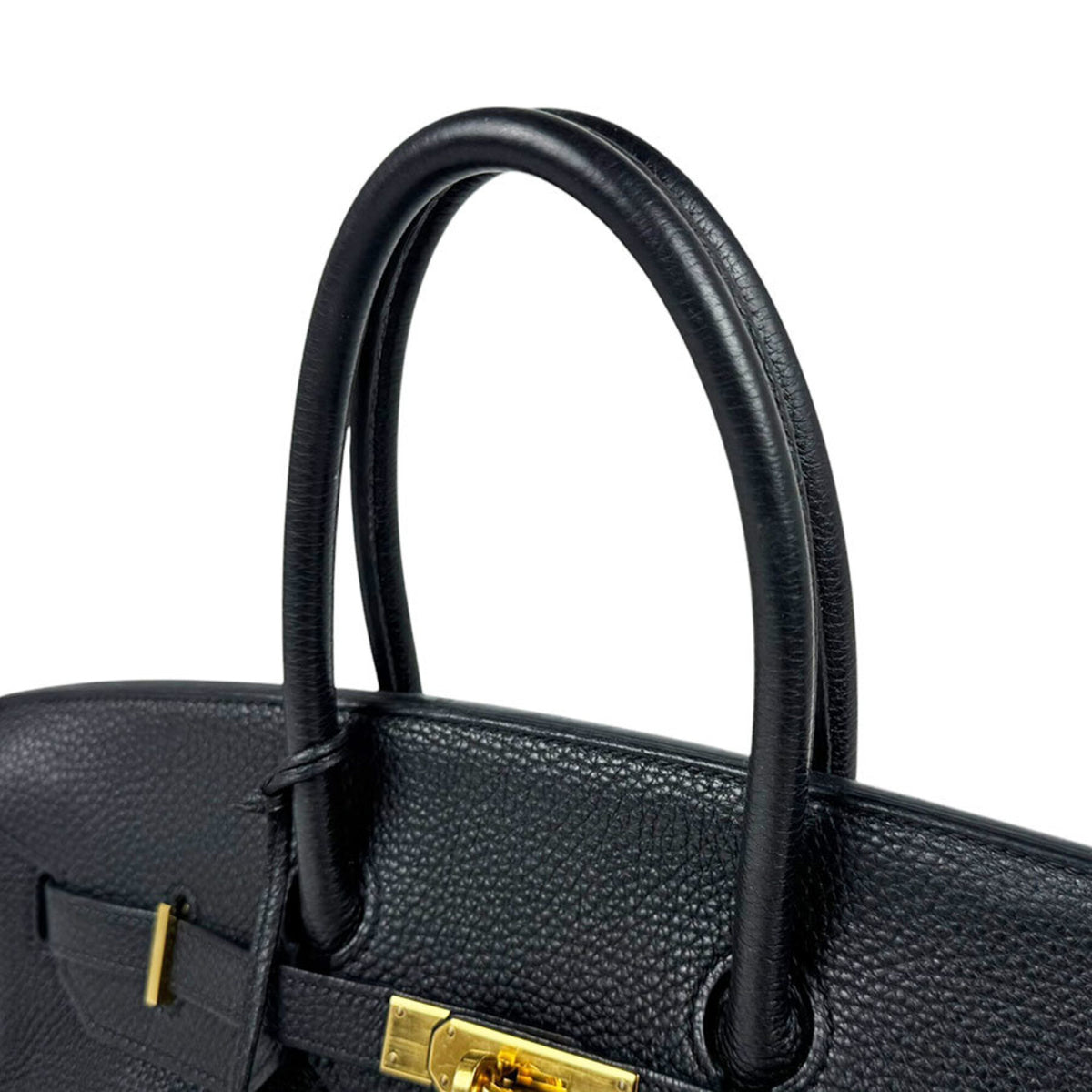 Hermes Black Togo Leather Handbag (Pre-Owned)