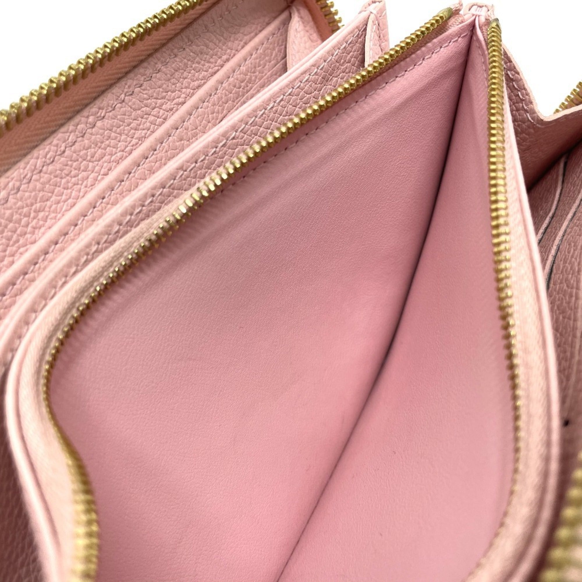 Louis Vuitton Monogram Empreinte Pink Monogram Empreinte Long Wallet (Bi-Fold) (Pre-Owned)