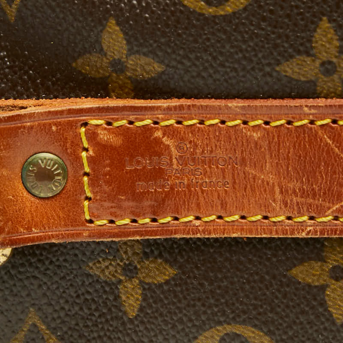 Louis Vuitton Brown Pvc Leather Boston Bag Shoulder Bag (Pre-Owned)
