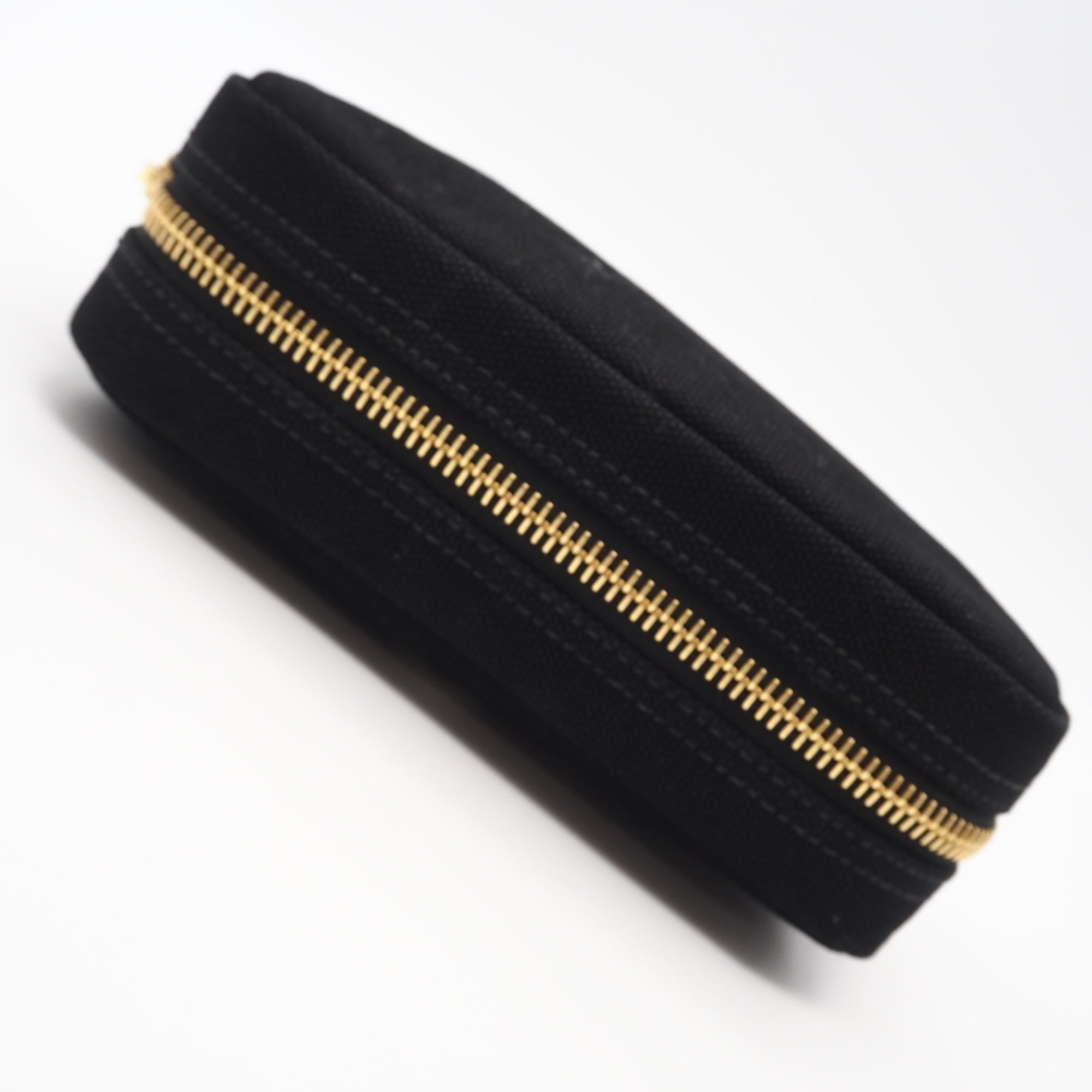 Prada Black Nero White Canvas Pouch (Pre-Owned)