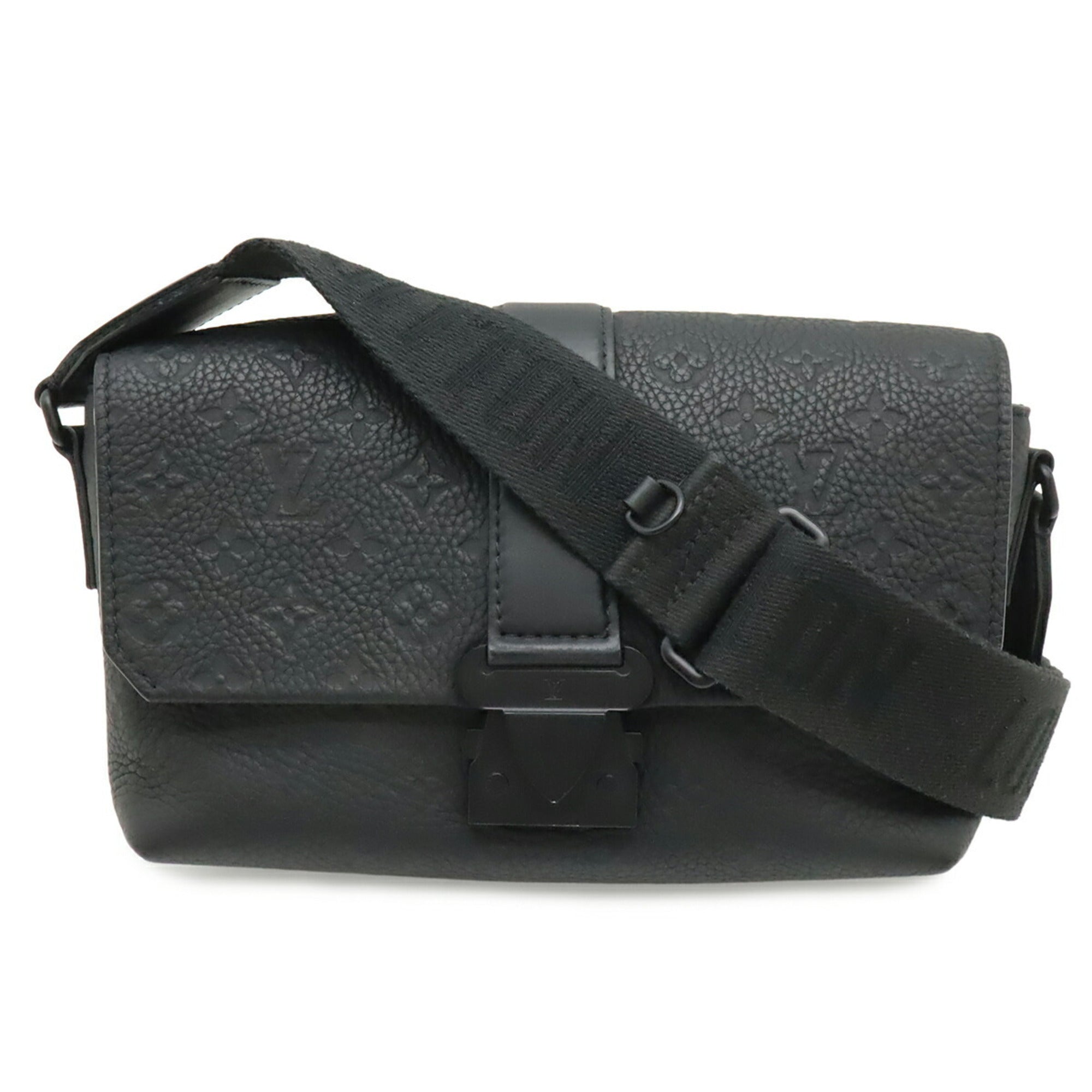 Louis Vuitton Taurillon Black Noir Leather Shoulder Bag (Pre-Owned)