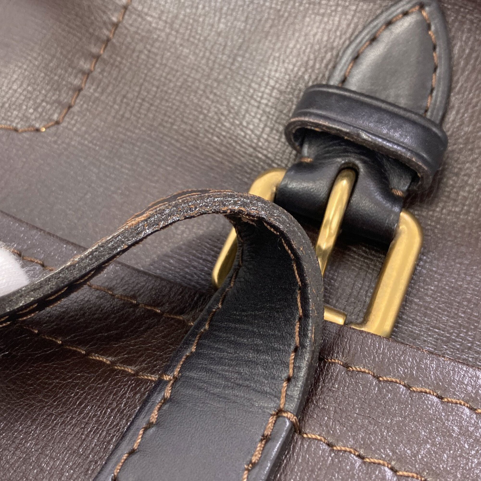 Louis Vuitton Dark Brown Utah Leather Leather Shoulder Bag (Pre-Owned)