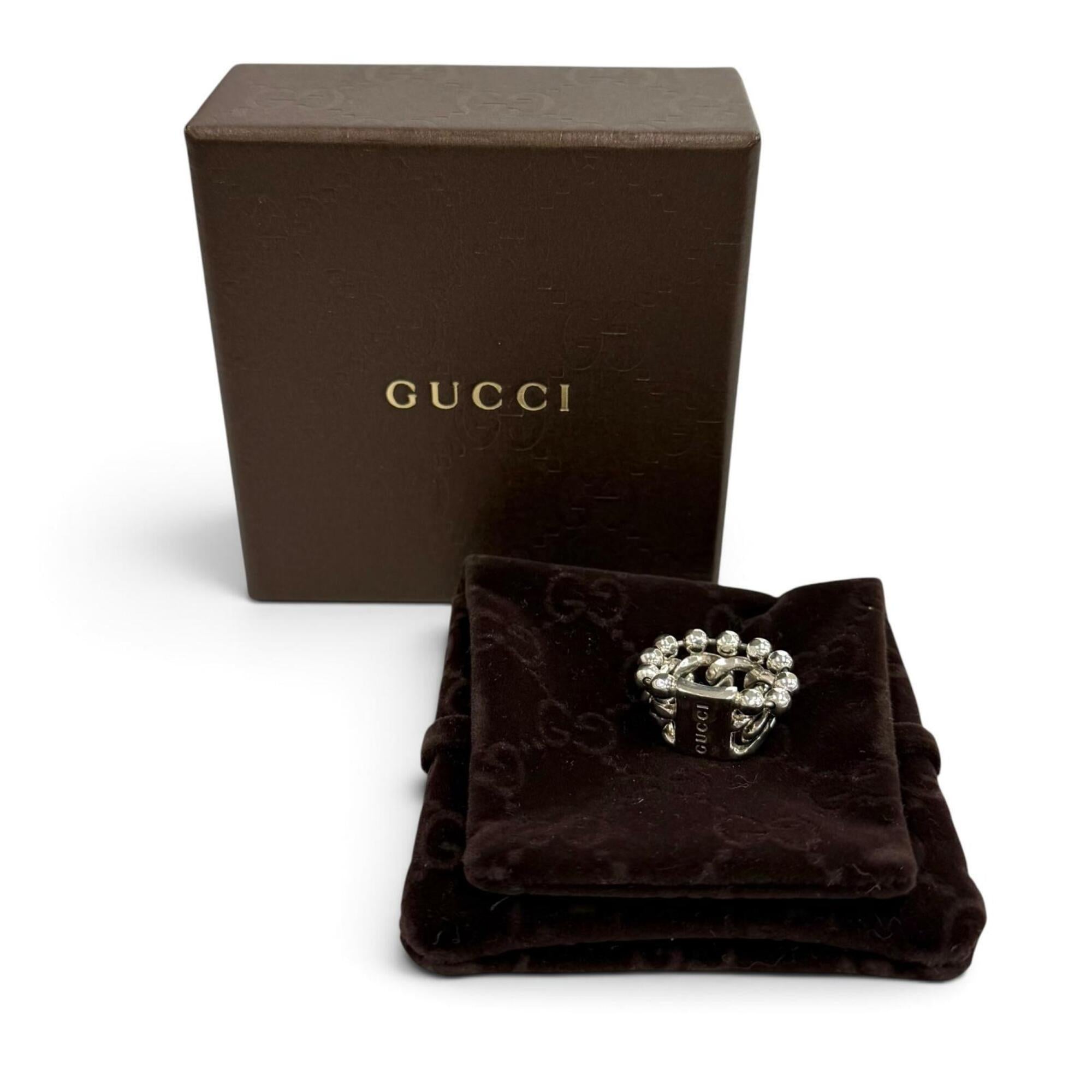 Gucci Silver Silver 925 Band Ring (Pre-Owned)