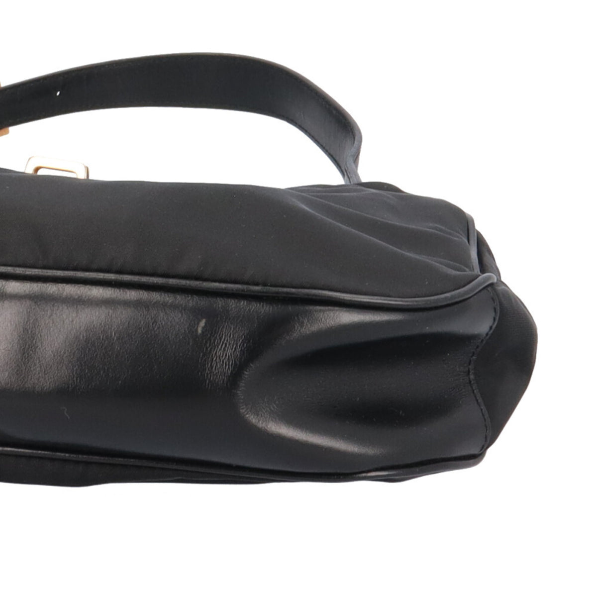 Prada Black Nero Nylon Handbag (Pre-Owned)