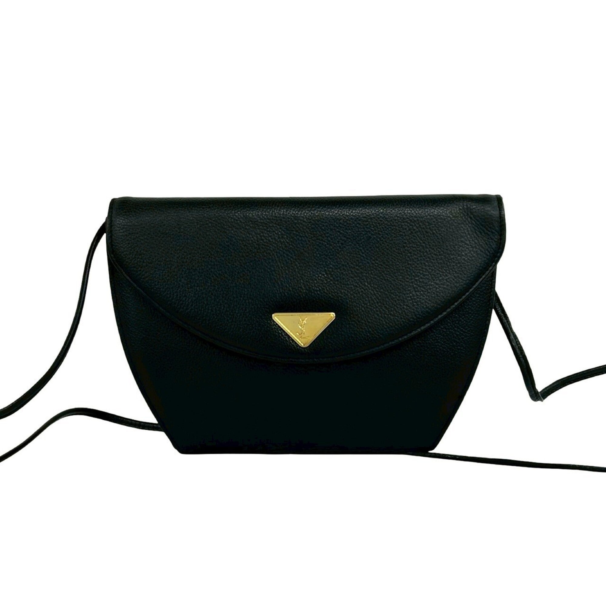 Yves Saint Laurent Black Leather Shoulder Bag (Pre-Owned)