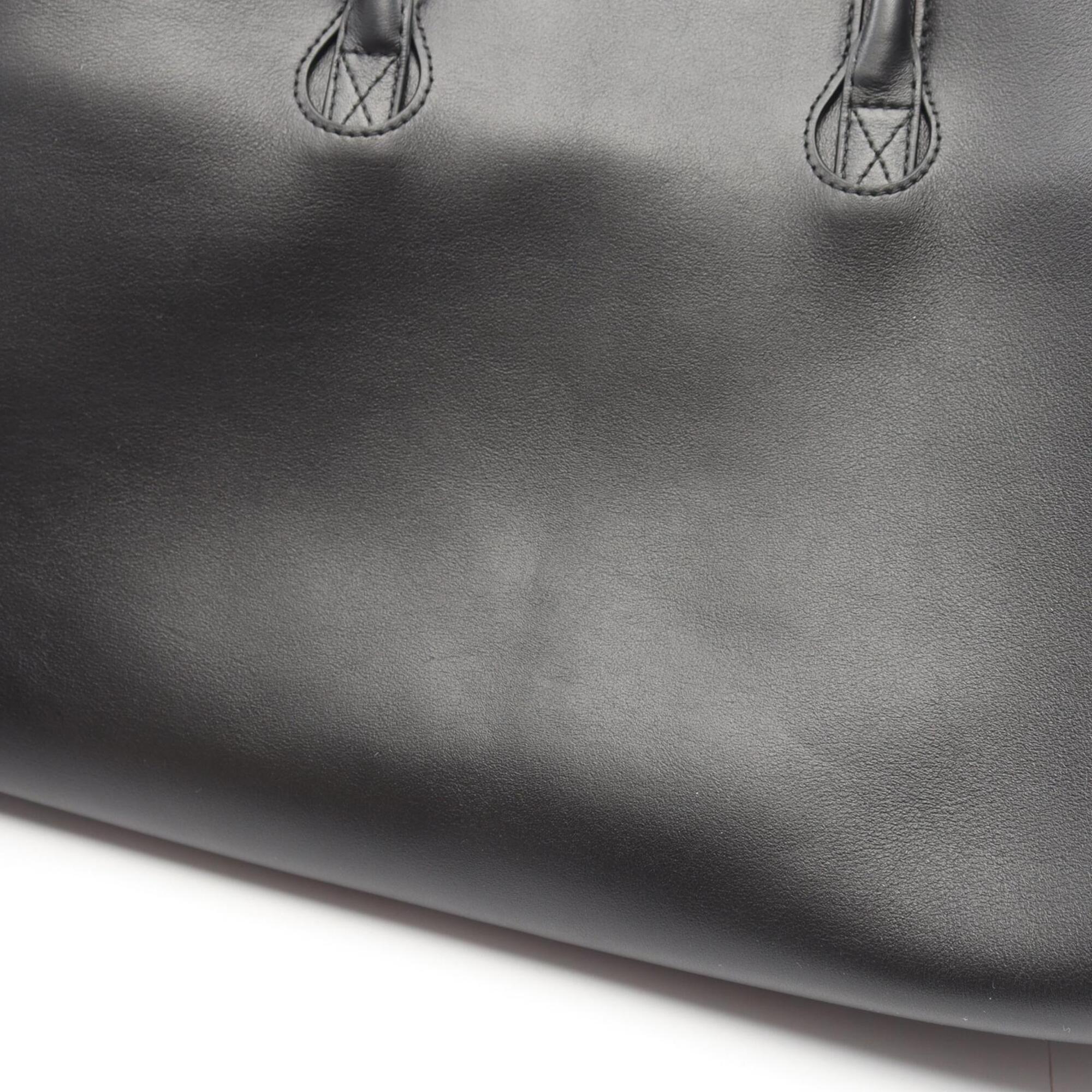 Balenciaga Black Leather Handbag Tote Bag (Pre-Owned)
