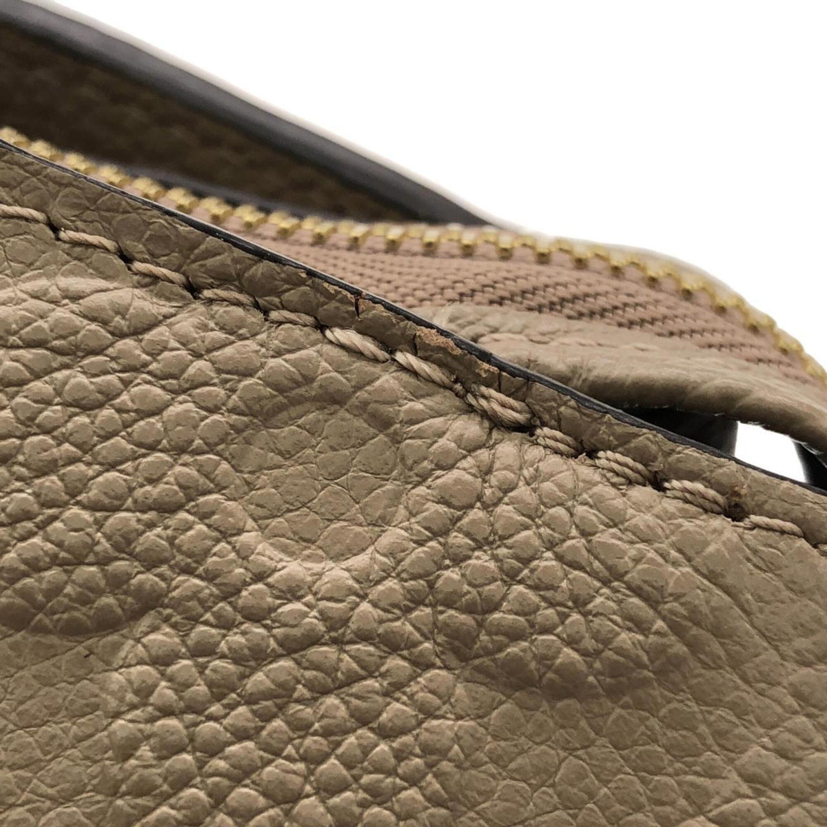 Louis Vuitton Beige Tourterelle Leather Handbag (Pre-Owned)